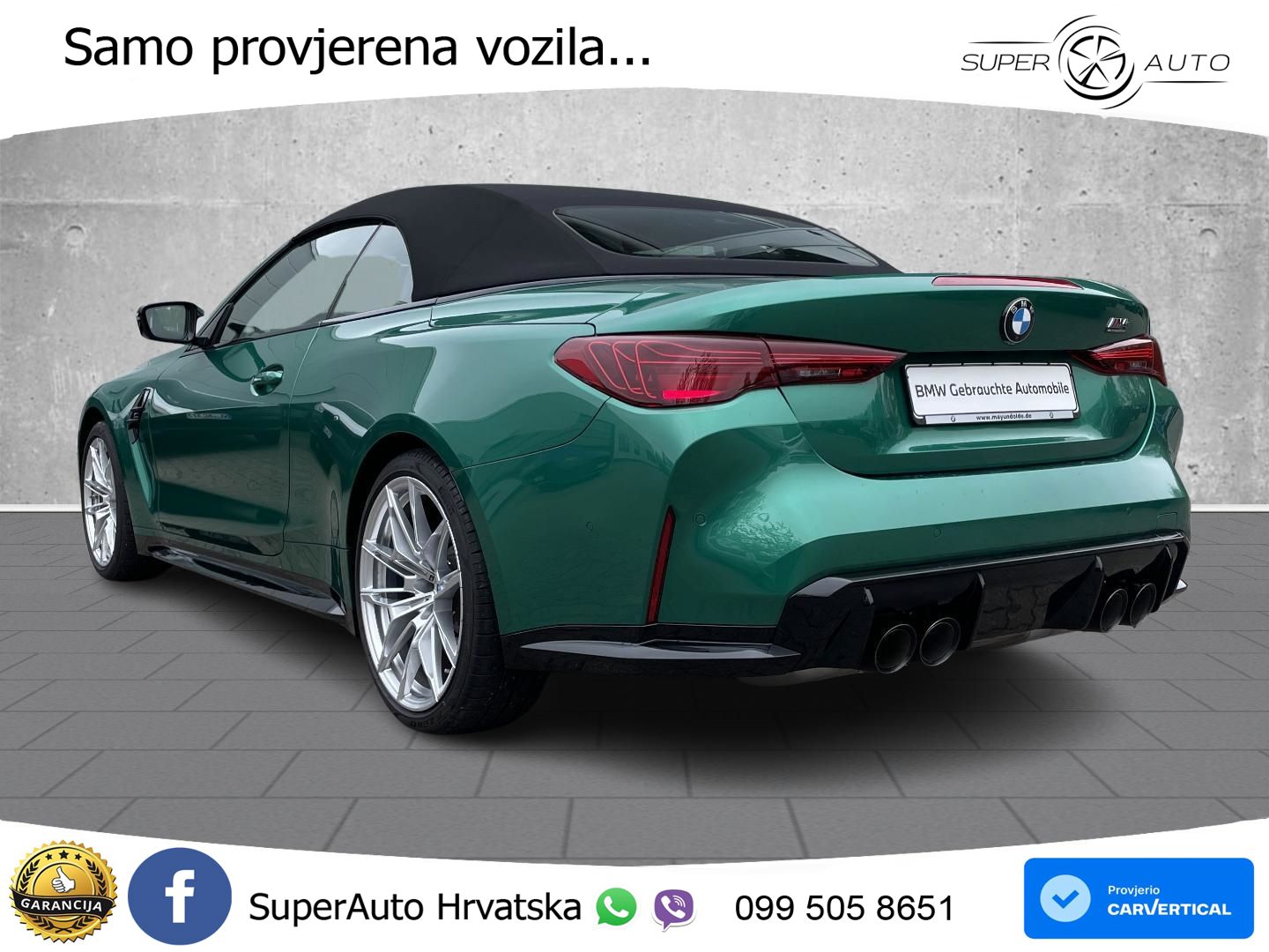 BMW M4 Convertible Competition 3.0 (530 KS) xDrive Steptronic LED+GR SJED+ACC
