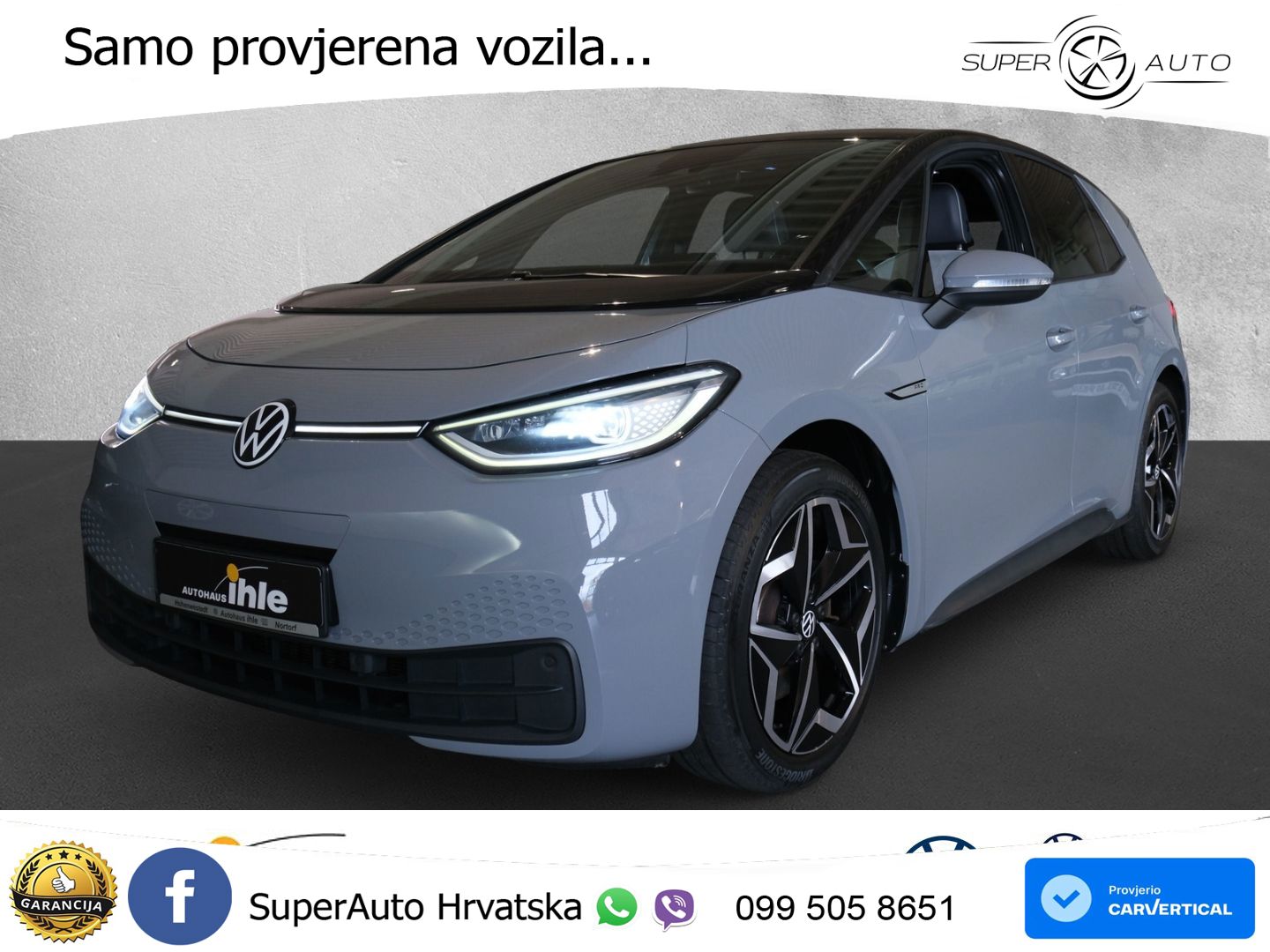 Volkswagen ID.3 Pro Performance 62 kWh (204 KS) LED+GR SJED+ACC