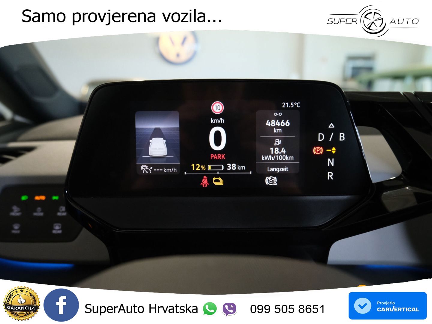 Volkswagen ID.3 Pro Performance 62 kWh (204 KS) LED+GR SJED+ACC