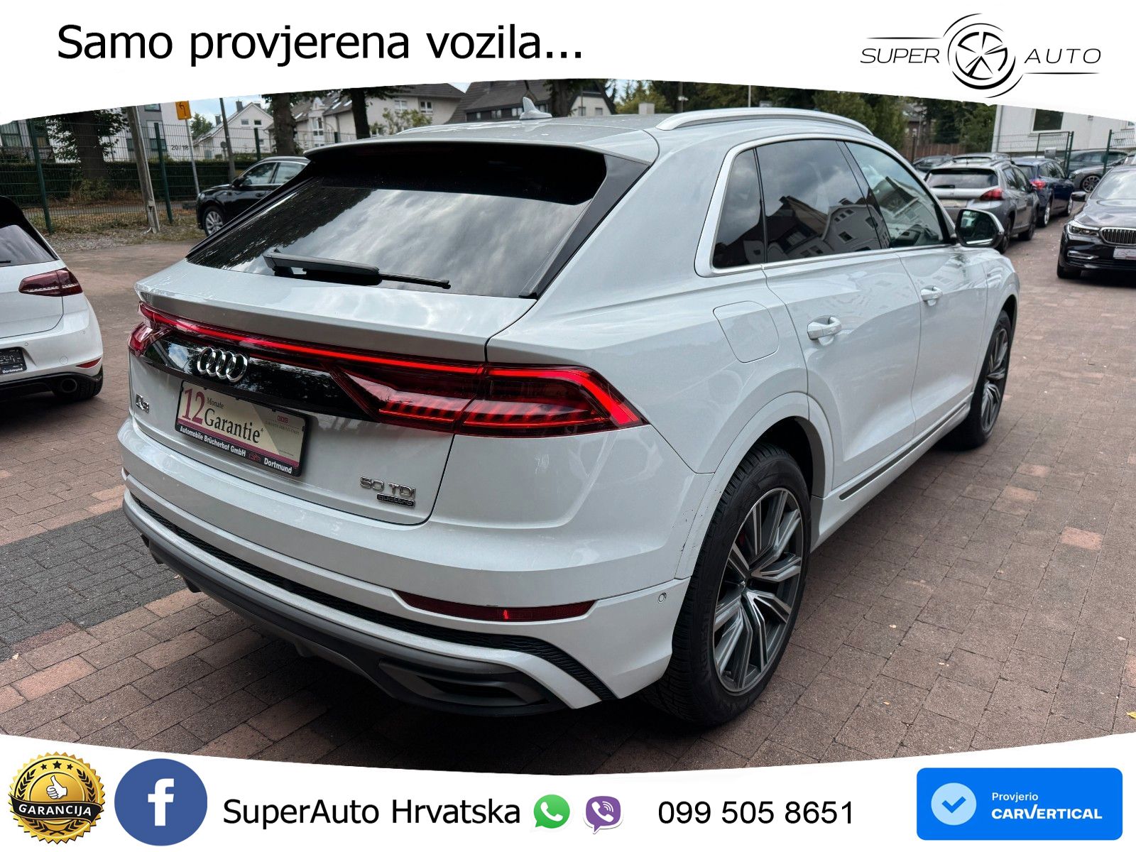 Audi Q8 50 TDI V6 (286 KS) quattro Tiptronic S line LED+GR SJED+ACC