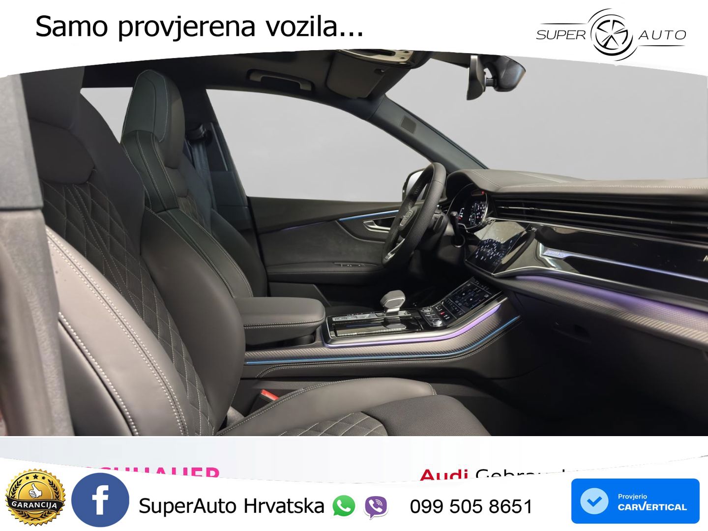 Audi Q8 60 TFSIe V6 (490 KS) quattro Tiptronic S line 489 KS LED+GR SJED+ACC