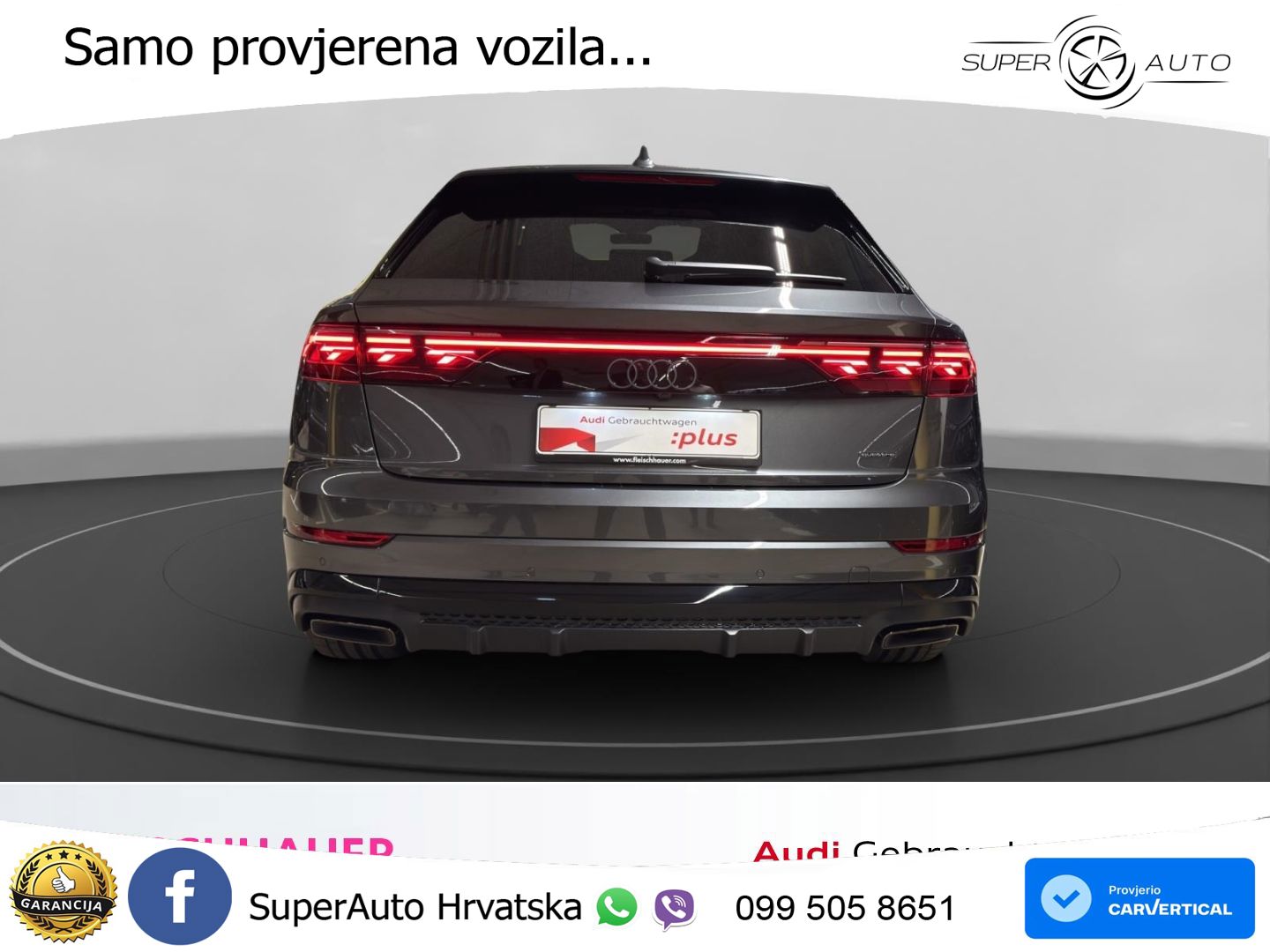 Audi Q8 60 TFSIe V6 (490 KS) quattro Tiptronic S line 489 KS LED+GR SJED+ACC