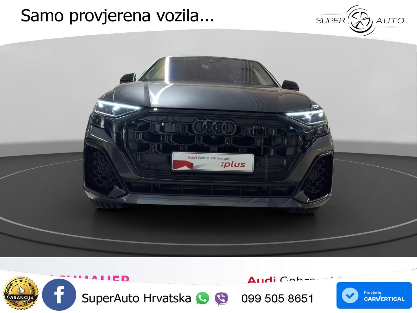 Audi Q8 60 TFSIe V6 (490 KS) quattro Tiptronic S line 489 KS LED+GR SJED+ACC