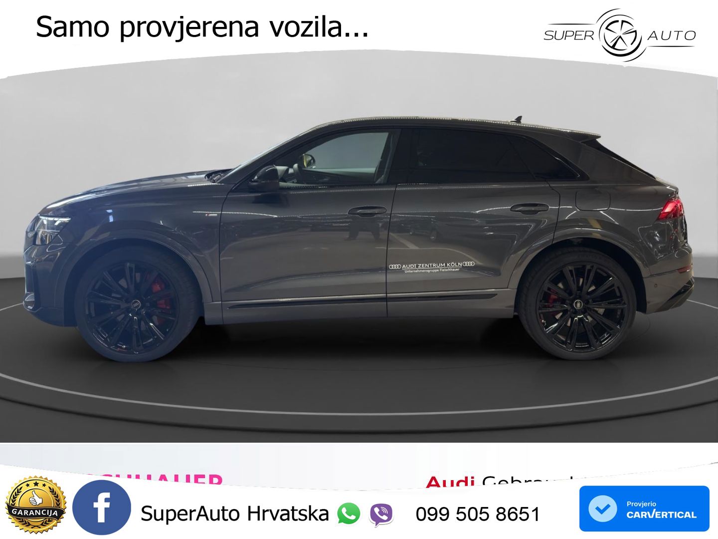 Audi Q8 60 TFSIe V6 (490 KS) quattro Tiptronic S line 489 KS LED+GR SJED+ACC