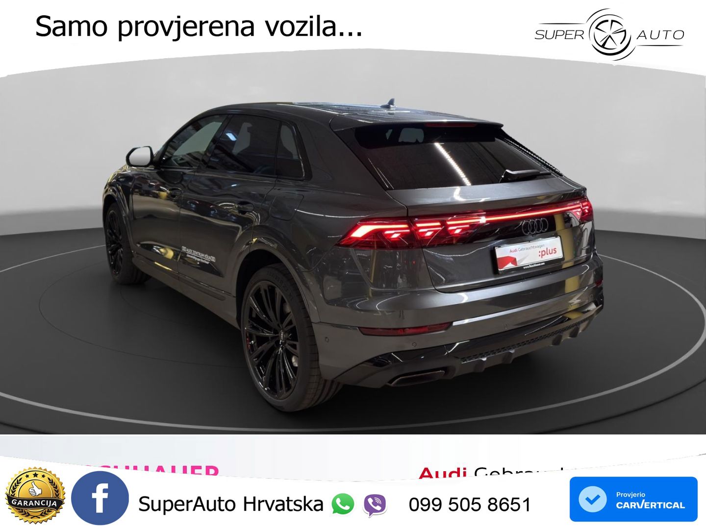 Audi Q8 60 TFSIe V6 (490 KS) quattro Tiptronic S line 489 KS LED+GR SJED+ACC