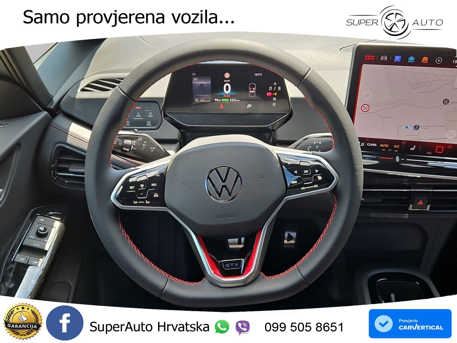 Volkswagen ID.3 GTX Performance 84 kWh (326 KS) LED+GR SJED+ACC