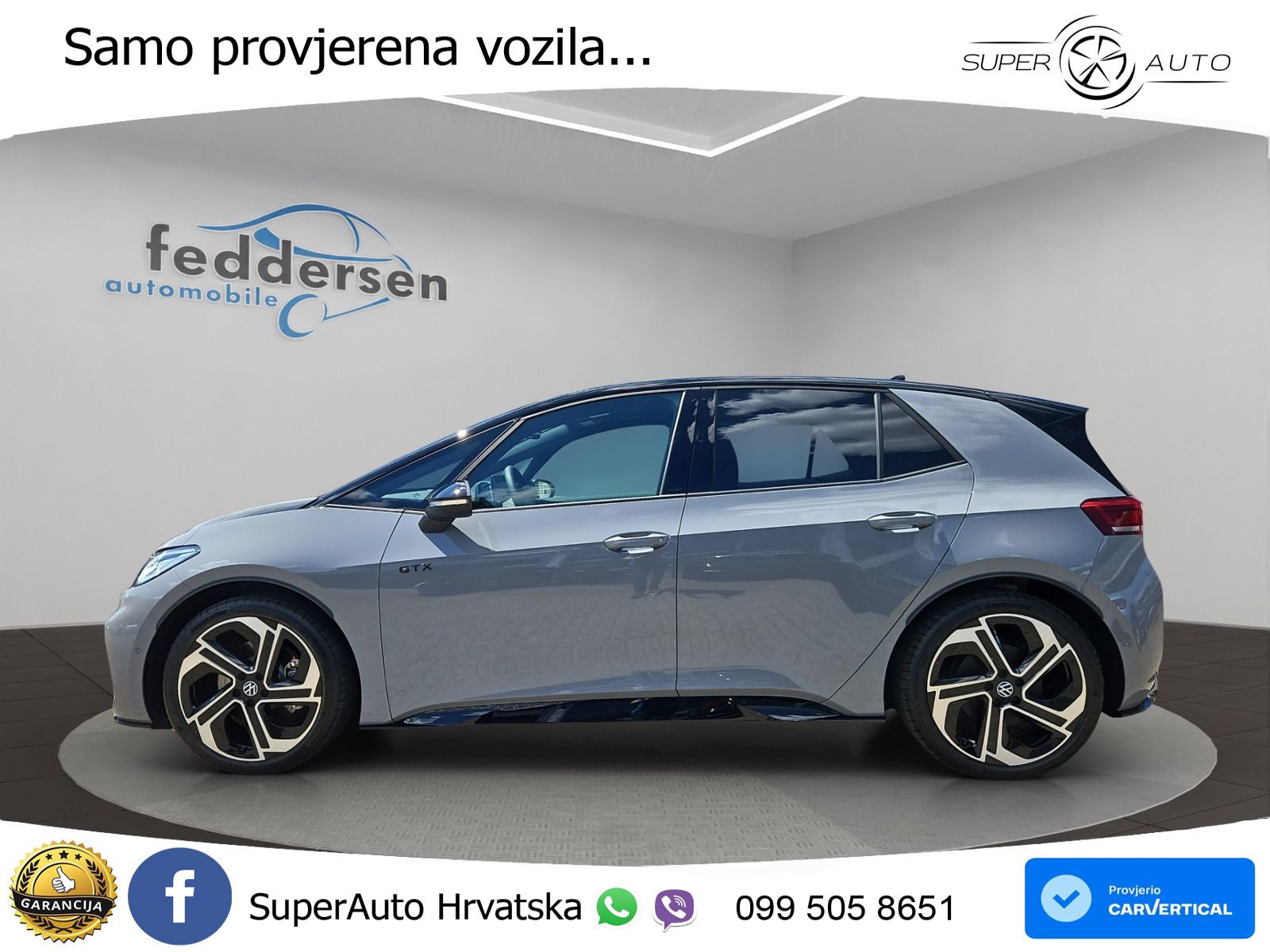 Volkswagen ID.3 GTX Performance 84 kWh (326 KS) LED+GR SJED+ACC
