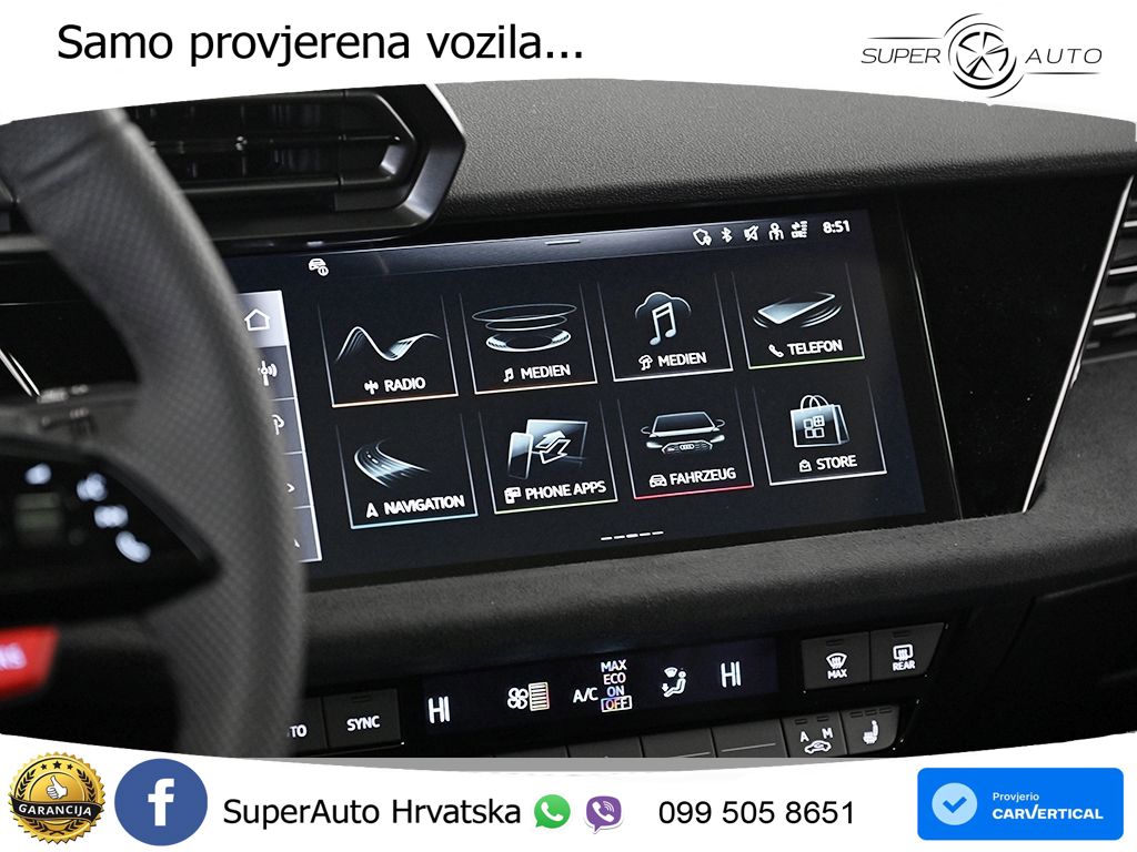 Audi RS3 Sedan 2.5 TFSI (400 KS) quattro S tronic LED+GR SJED+ACC