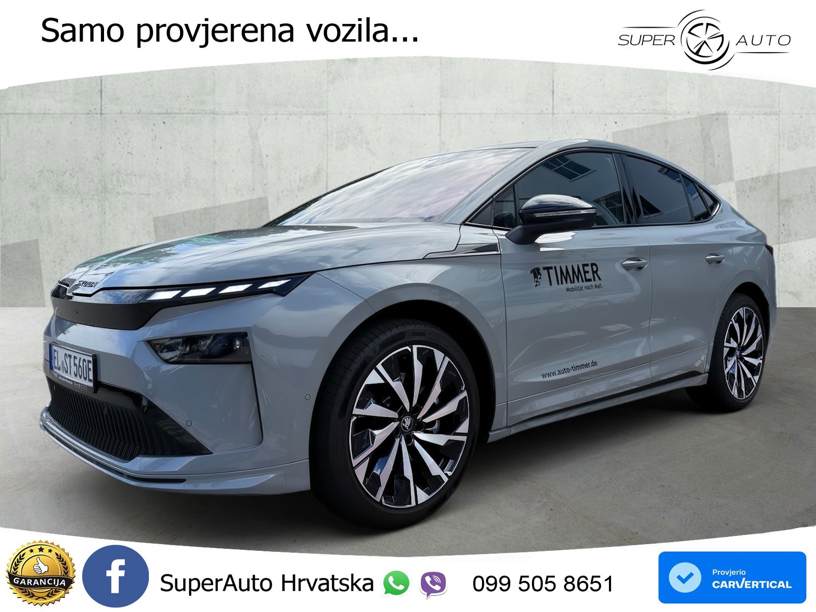 Škoda Enyaq Coupe iV 85 82 kWh (286 KS) SportLine LED+GR SJED+ACC