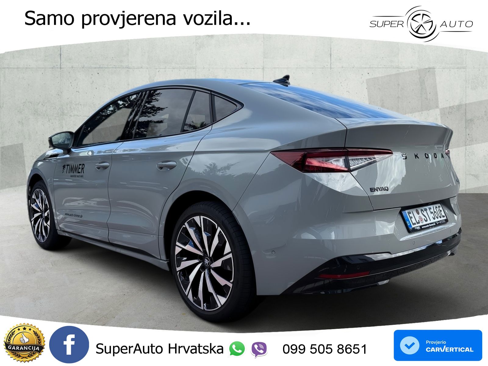 Škoda Enyaq Coupe iV 85 82 kWh (286 KS) SportLine LED+GR SJED+ACC
