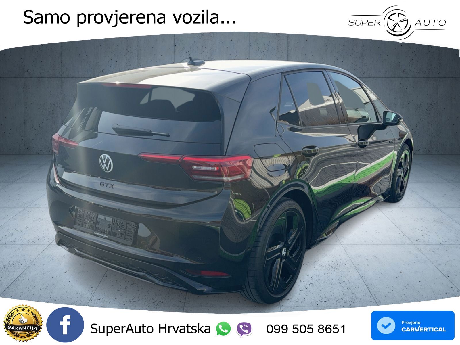 Volkswagen ID.3 GTX Performance 84 kWh (326 KS) LED+GR SJED+ACC