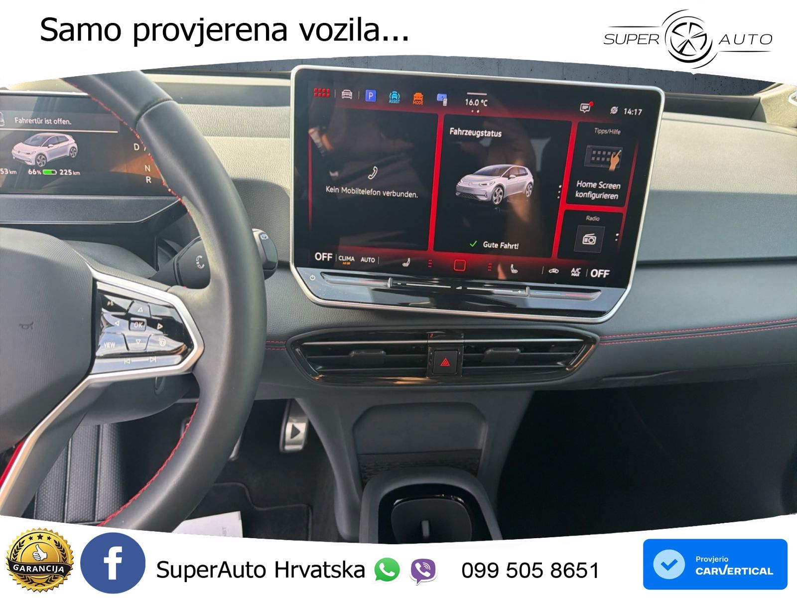 Volkswagen ID.3 GTX Performance 84 kWh (326 KS) LED+GR SJED+ACC