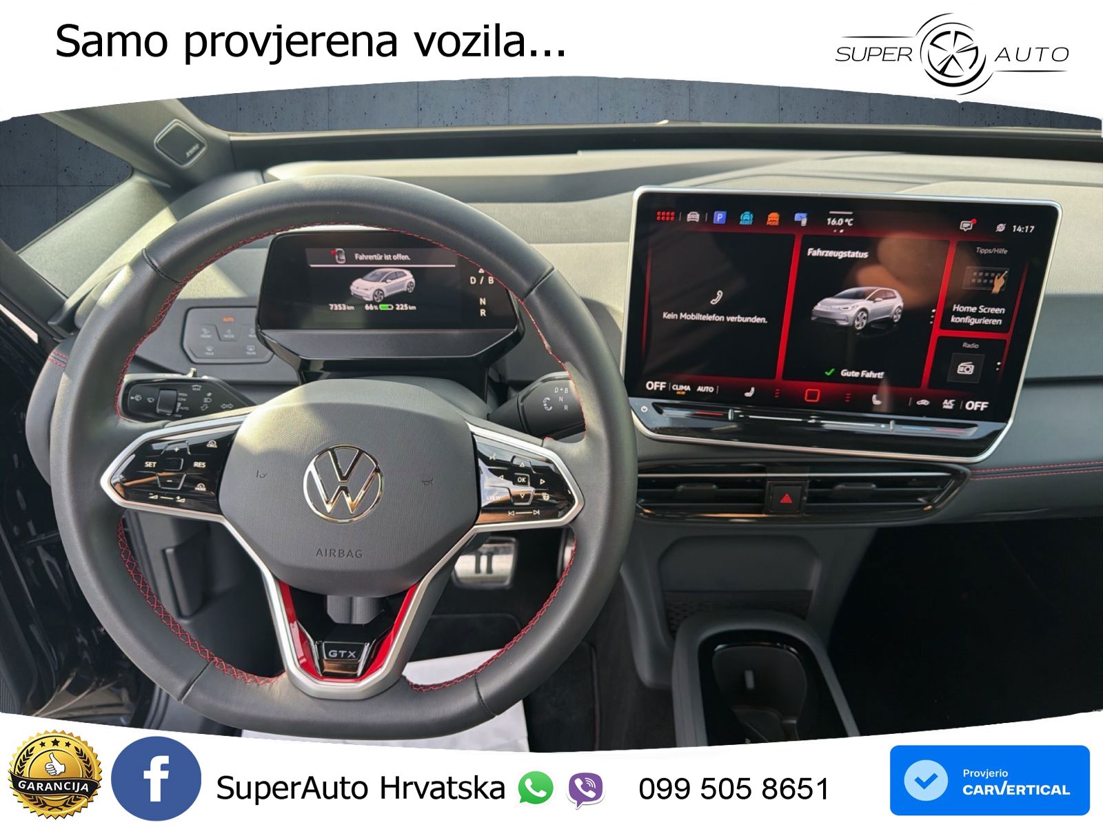 Volkswagen ID.3 GTX Performance 84 kWh (326 KS) LED+GR SJED+ACC