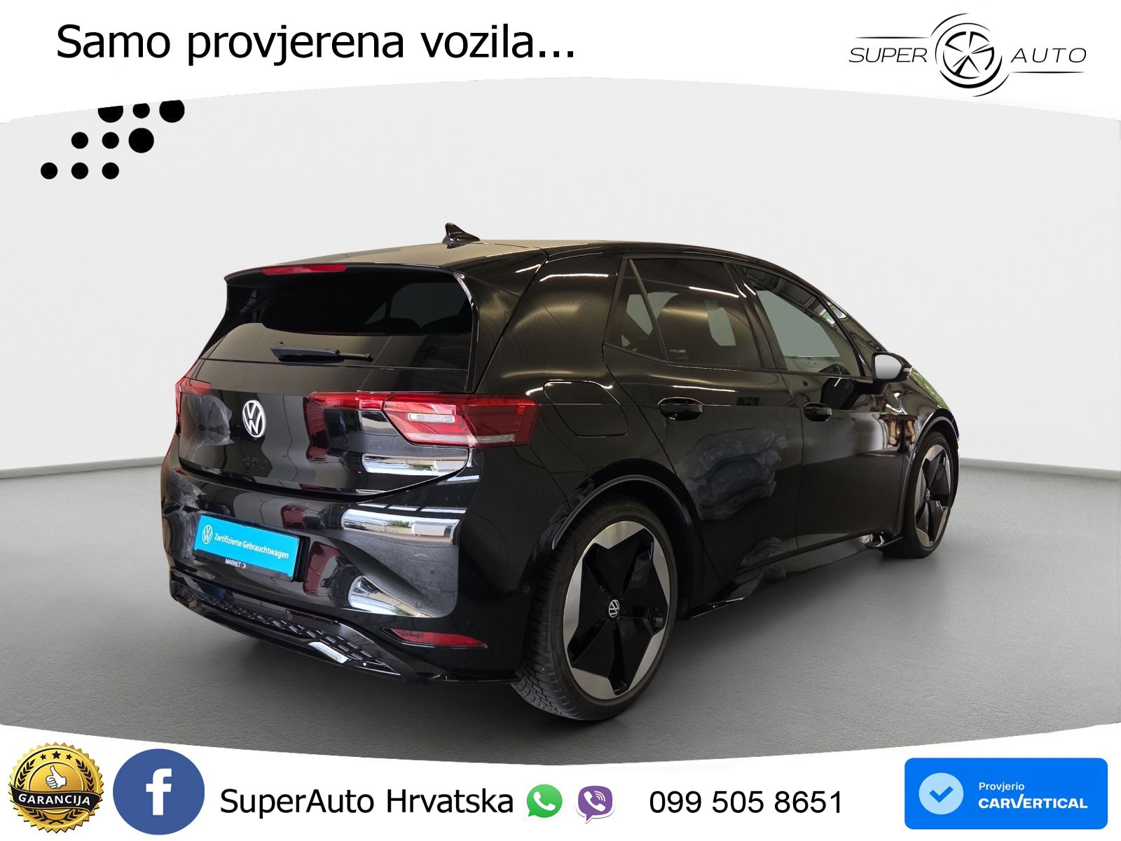 Volkswagen ID.3 GTX Performance 84 kWh (326 KS) LED+GR SJED+ACC