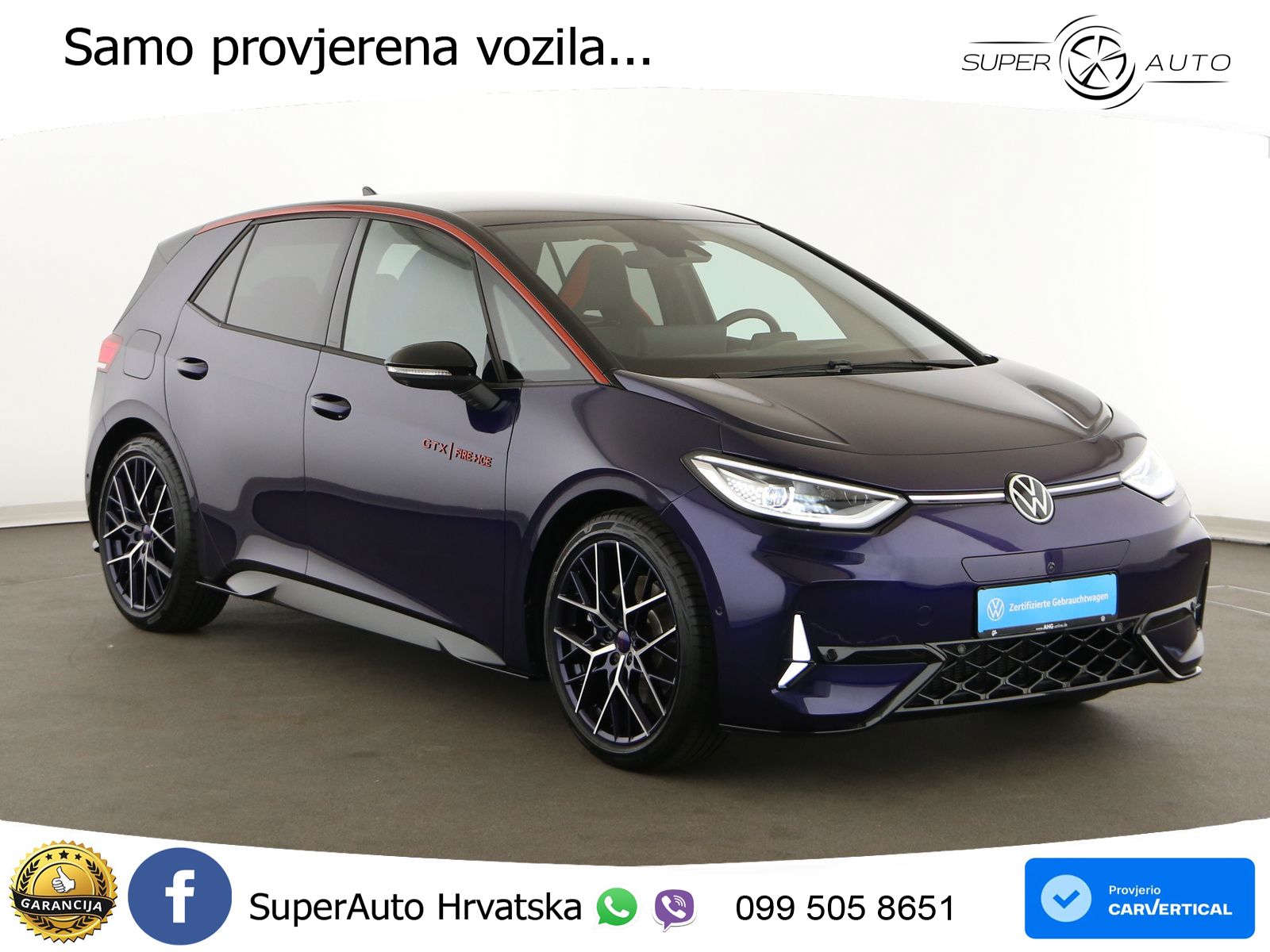 Volkswagen ID.3 GTX 84 kWh (286 KS) LED+GR SJED+ACC