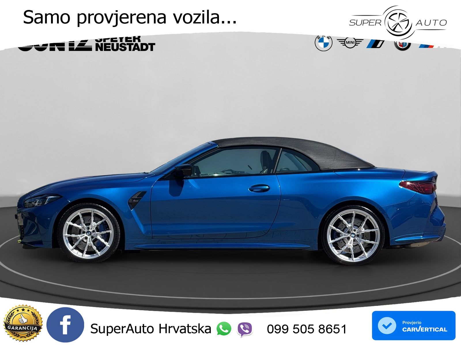 BMW M4 Convertible Competition 3.0 (530 KS) xDrive Steptronic LED+GR SJED+ACC