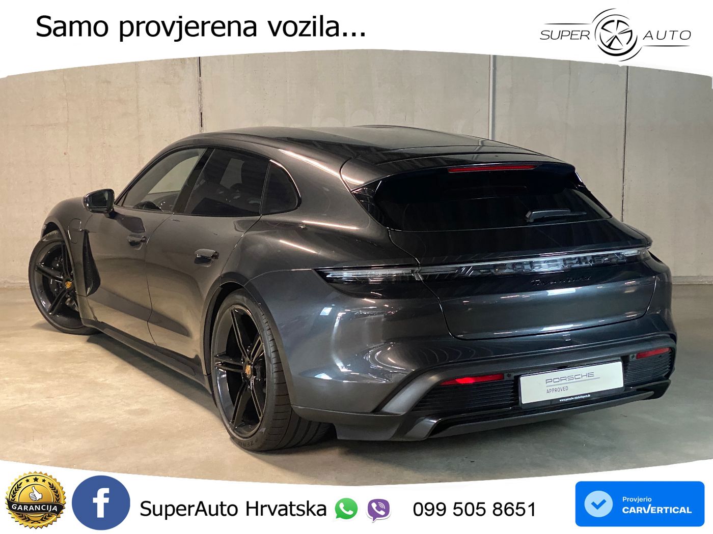 Porsche Taycan Sport Turismo Turbo 93.4 kWh (680 KS)