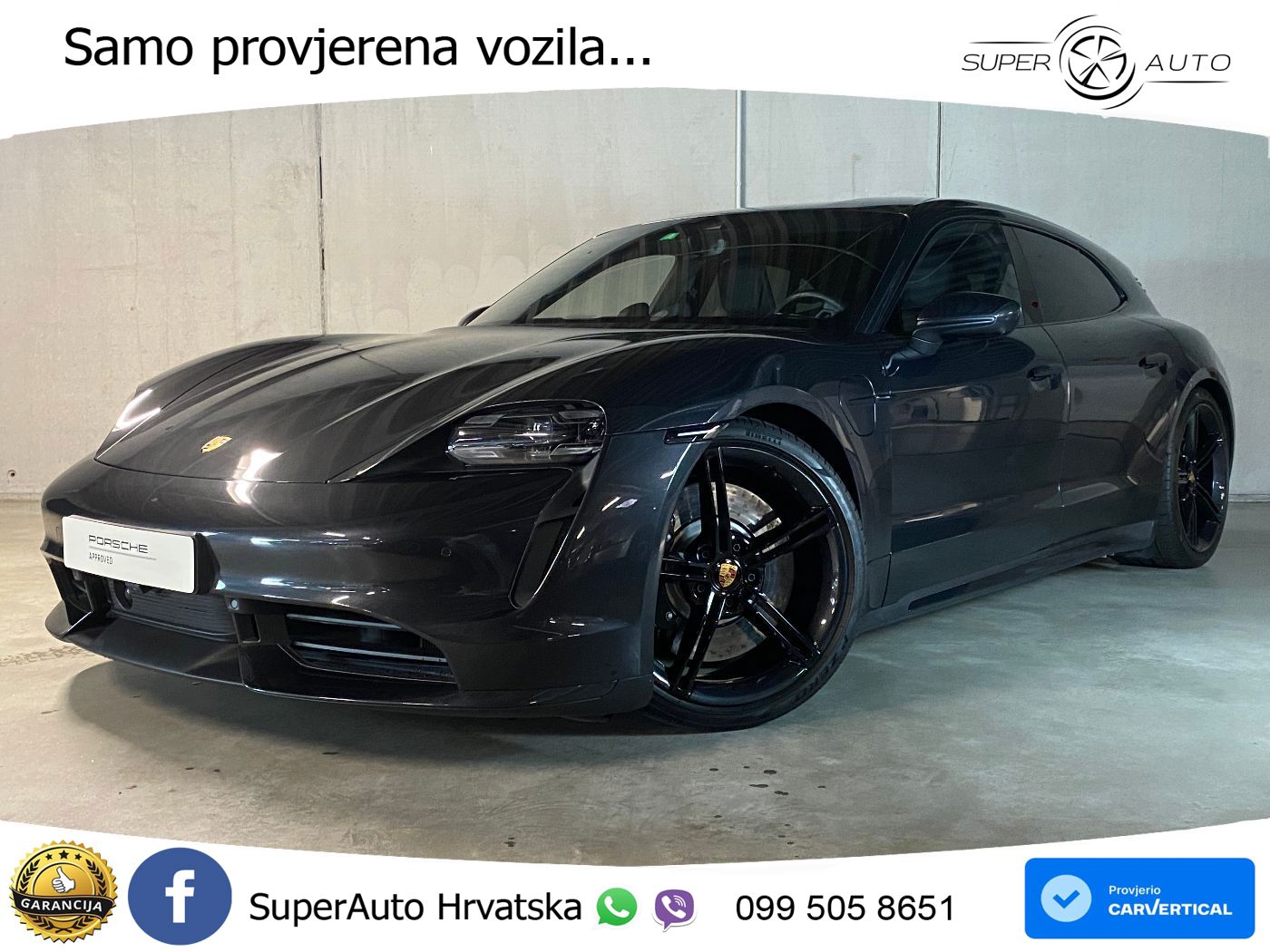 Porsche Taycan Sport Turismo Turbo 93.4 kWh (680 KS)