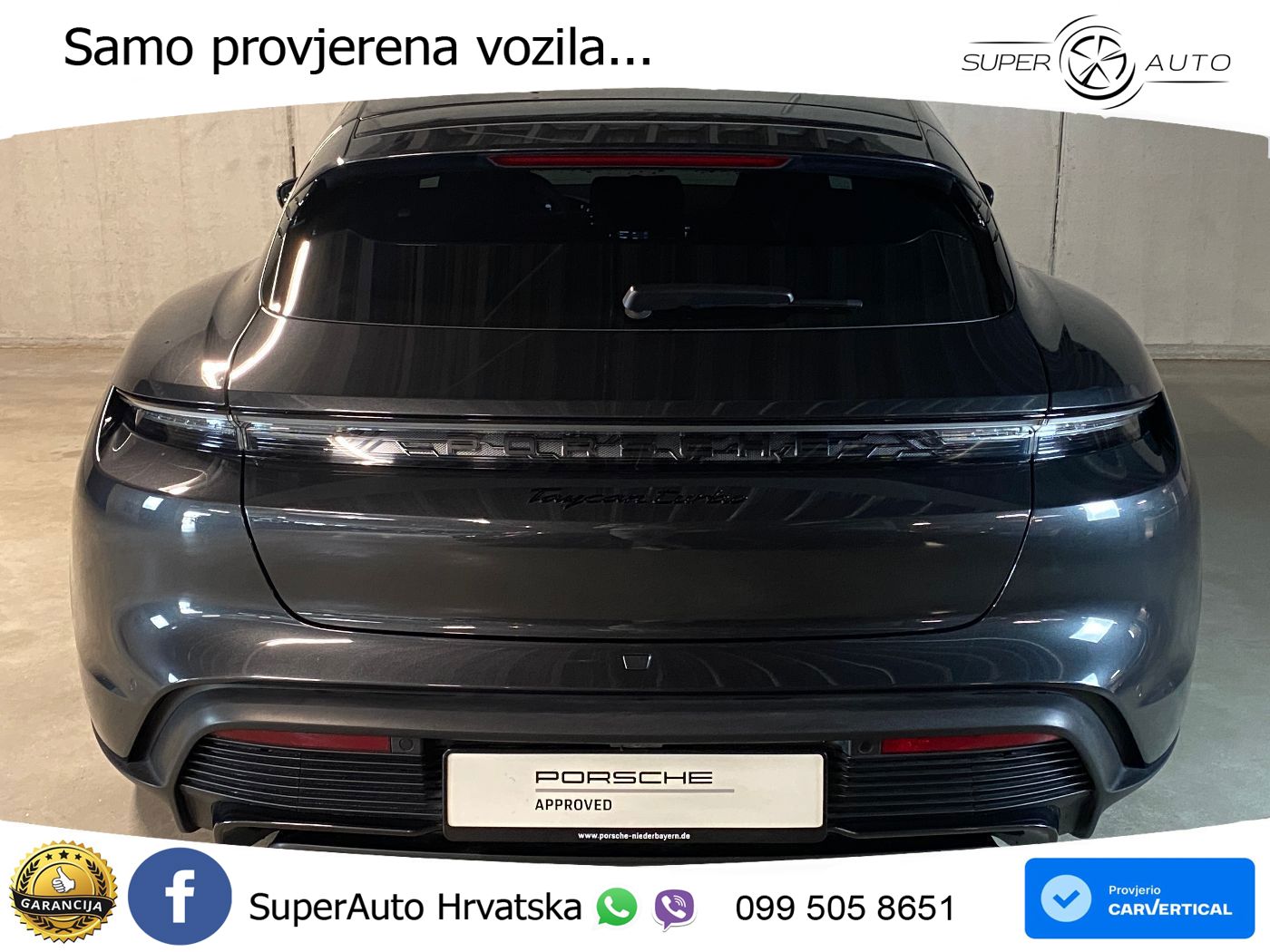 Porsche Taycan Sport Turismo Turbo 93.4 kWh (680 KS)