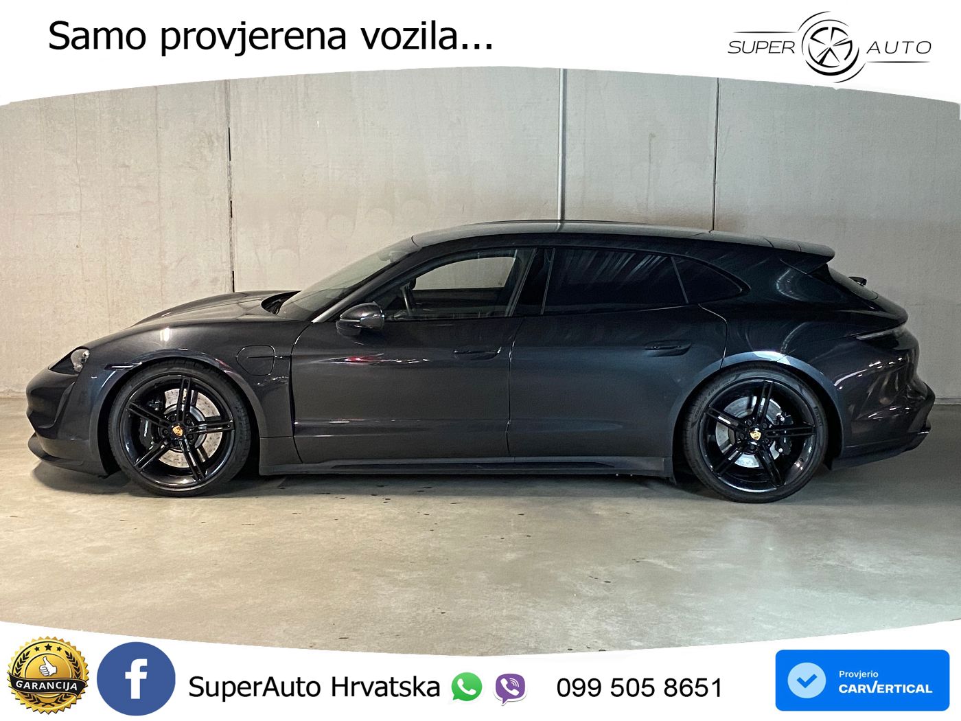 Porsche Taycan Sport Turismo Turbo 93.4 kWh (680 KS)
