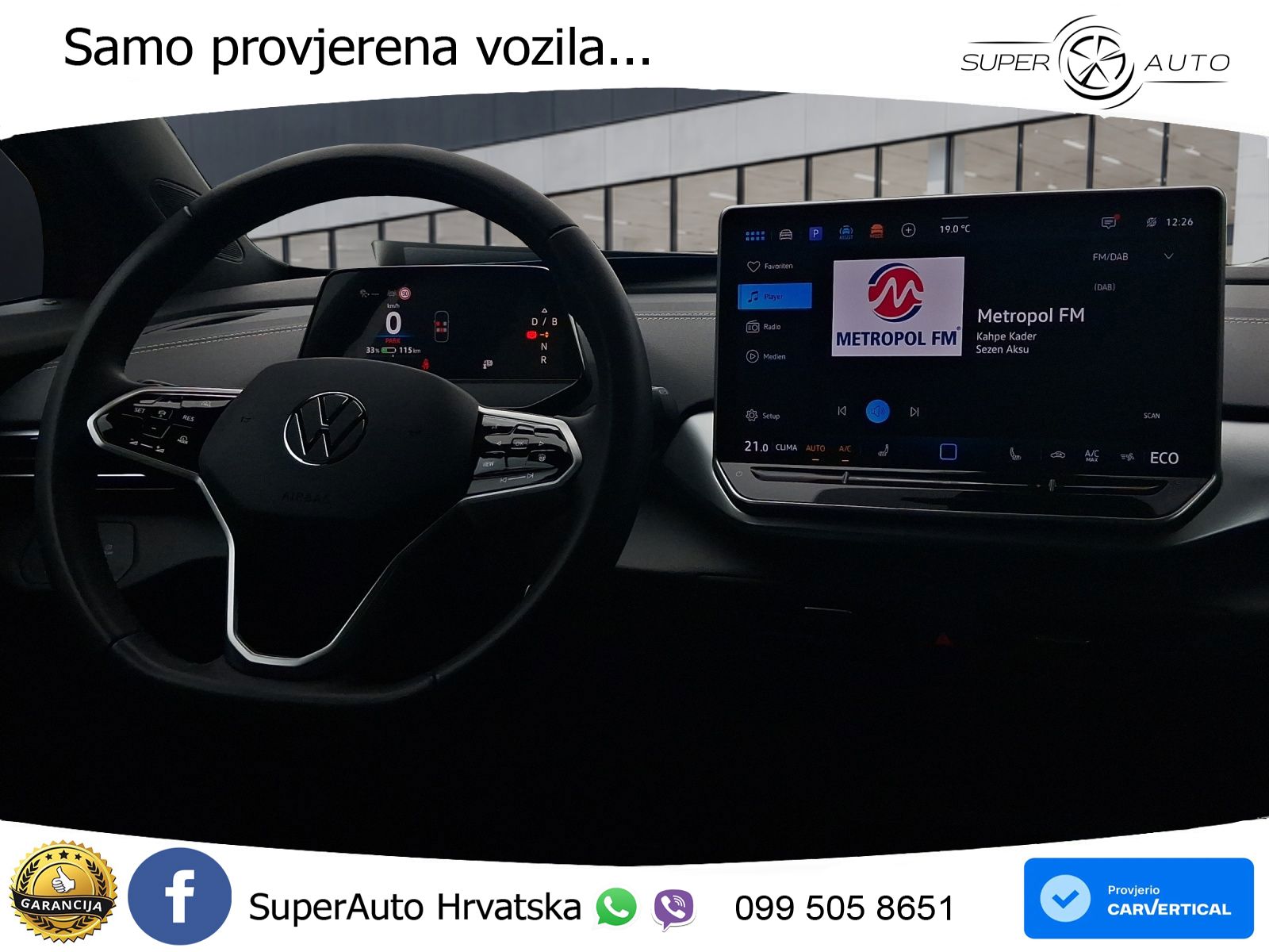 Volkswagen ID.5 Pure 55 kWh (170 KS) LED+GR SJED+ACC