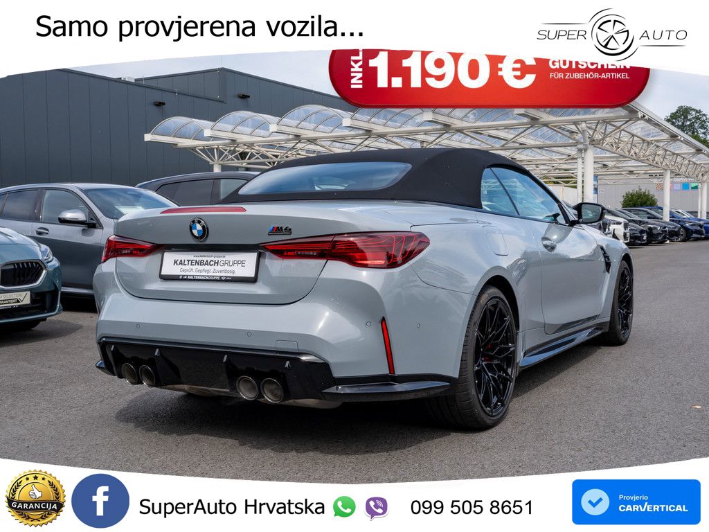 BMW M4 Convertible Competition 3.0 (530 KS) xDrive Steptronic LED+GR SJED+ACC