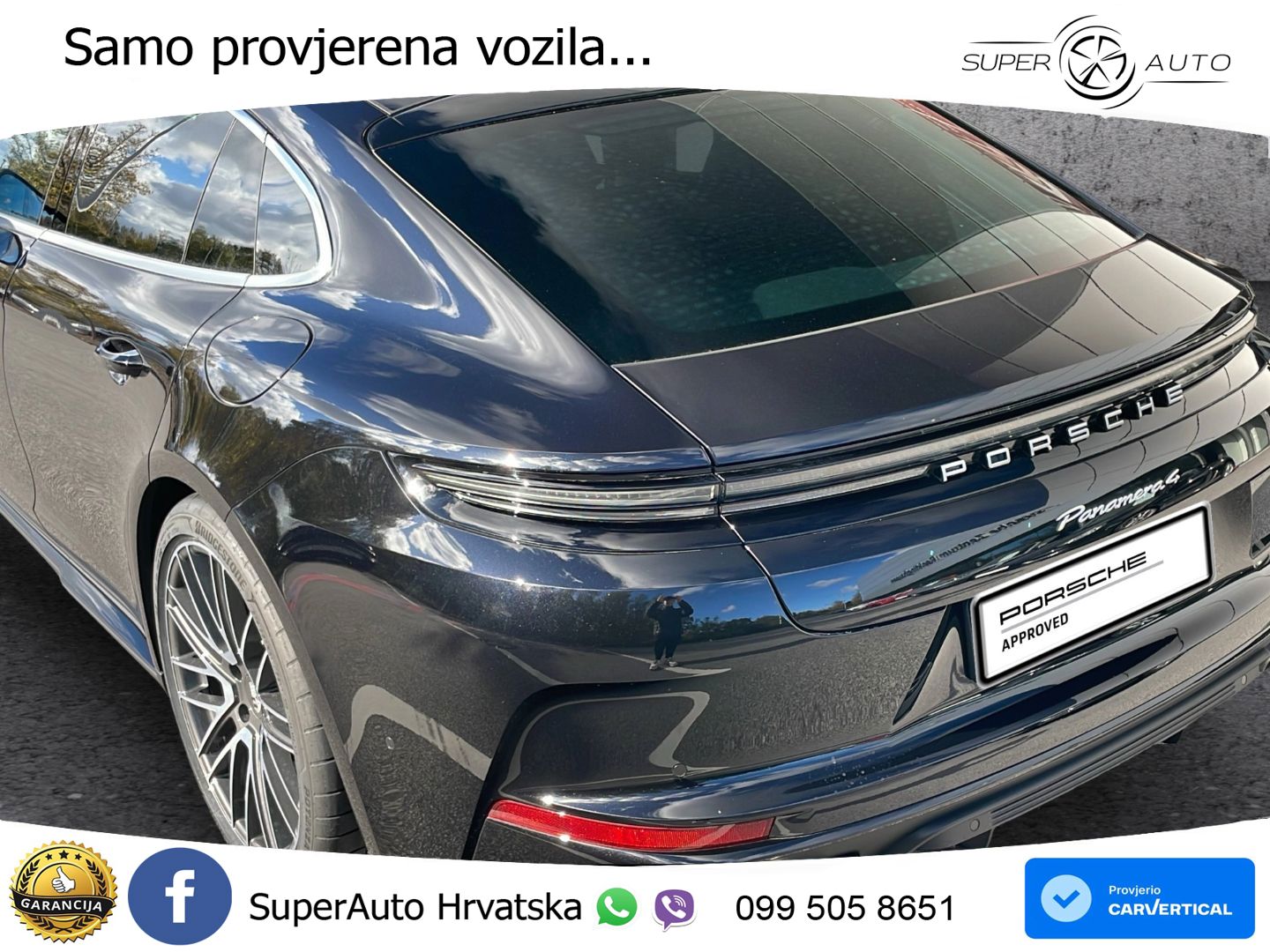 Porsche Panamera 4 2.9 V6 (470 KS) E-Hybrid PDK ZRAČNI+ACC+GR SJED+KAM+PANO