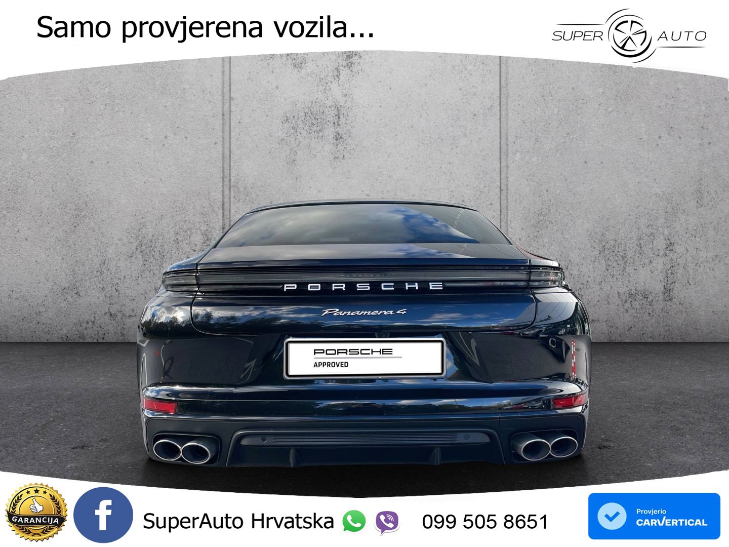 Porsche Panamera 4 2.9 V6 (470 KS) E-Hybrid PDK ZRAČNI+ACC+GR SJED+KAM+PANO