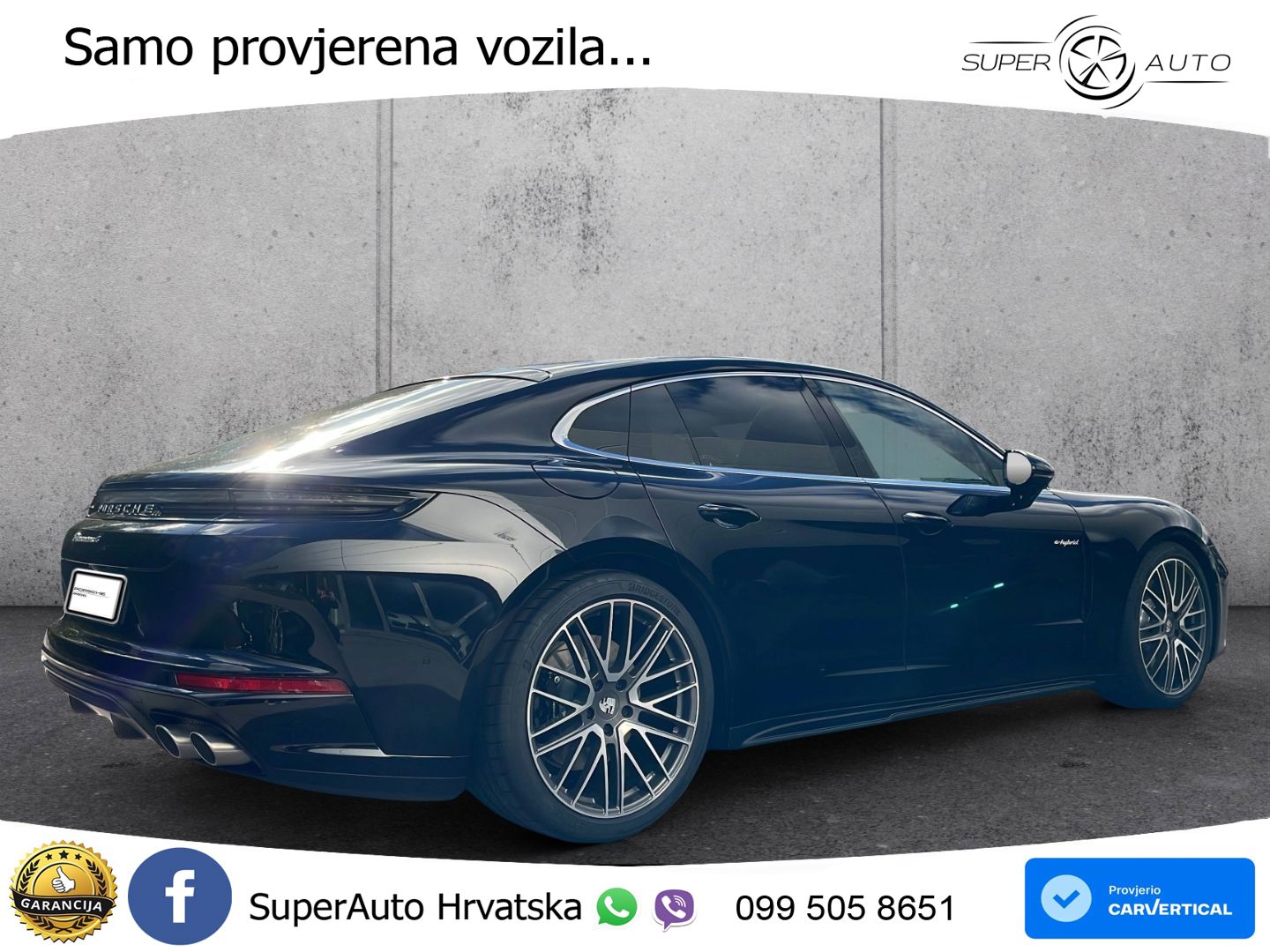 Porsche Panamera 4 2.9 V6 (470 KS) E-Hybrid PDK ZRAČNI+ACC+GR SJED+KAM+PANO