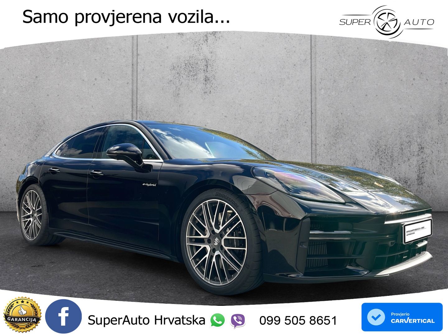 Porsche Panamera 4 2.9 V6 (470 KS) E-Hybrid PDK ZRAČNI+ACC+GR SJED+KAM+PANO