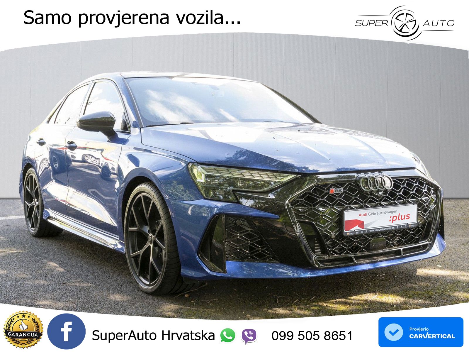 Audi RS3 Sedan 2.5 TFSI (400 KS) quattro S tronic LED+GR SJED+ACC