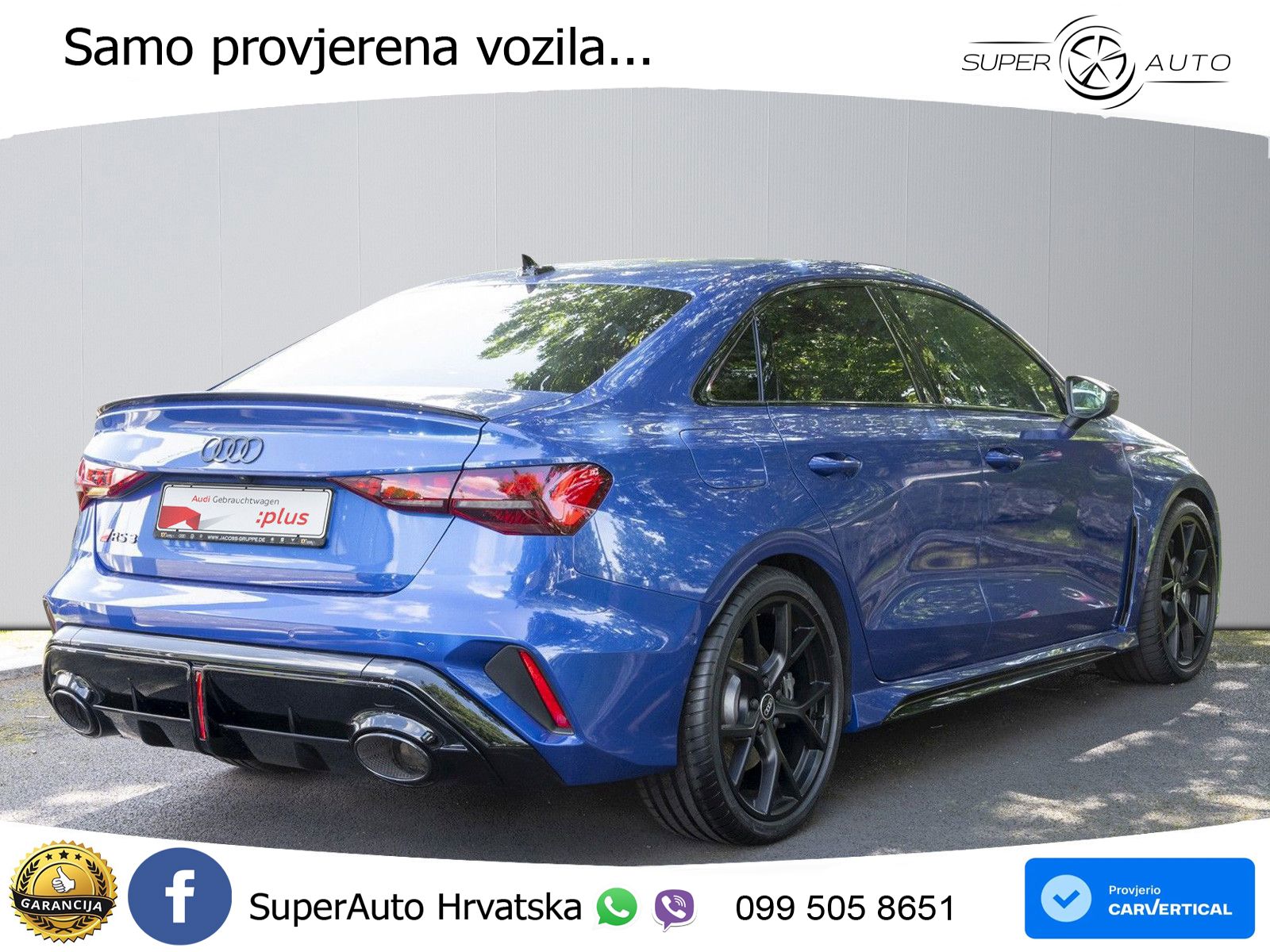 Audi RS3 Sedan 2.5 TFSI (400 KS) quattro S tronic LED+GR SJED+ACC