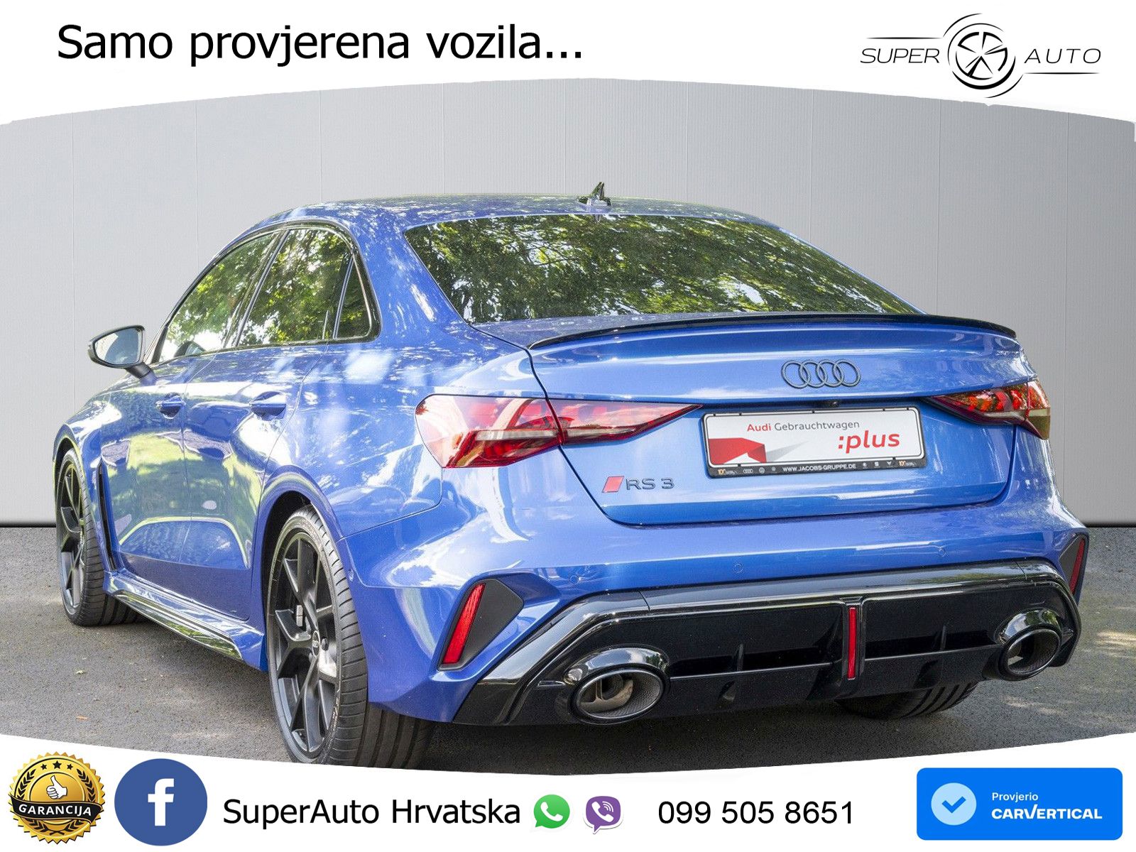 Audi RS3 Sedan 2.5 TFSI (400 KS) quattro S tronic LED+GR SJED+ACC