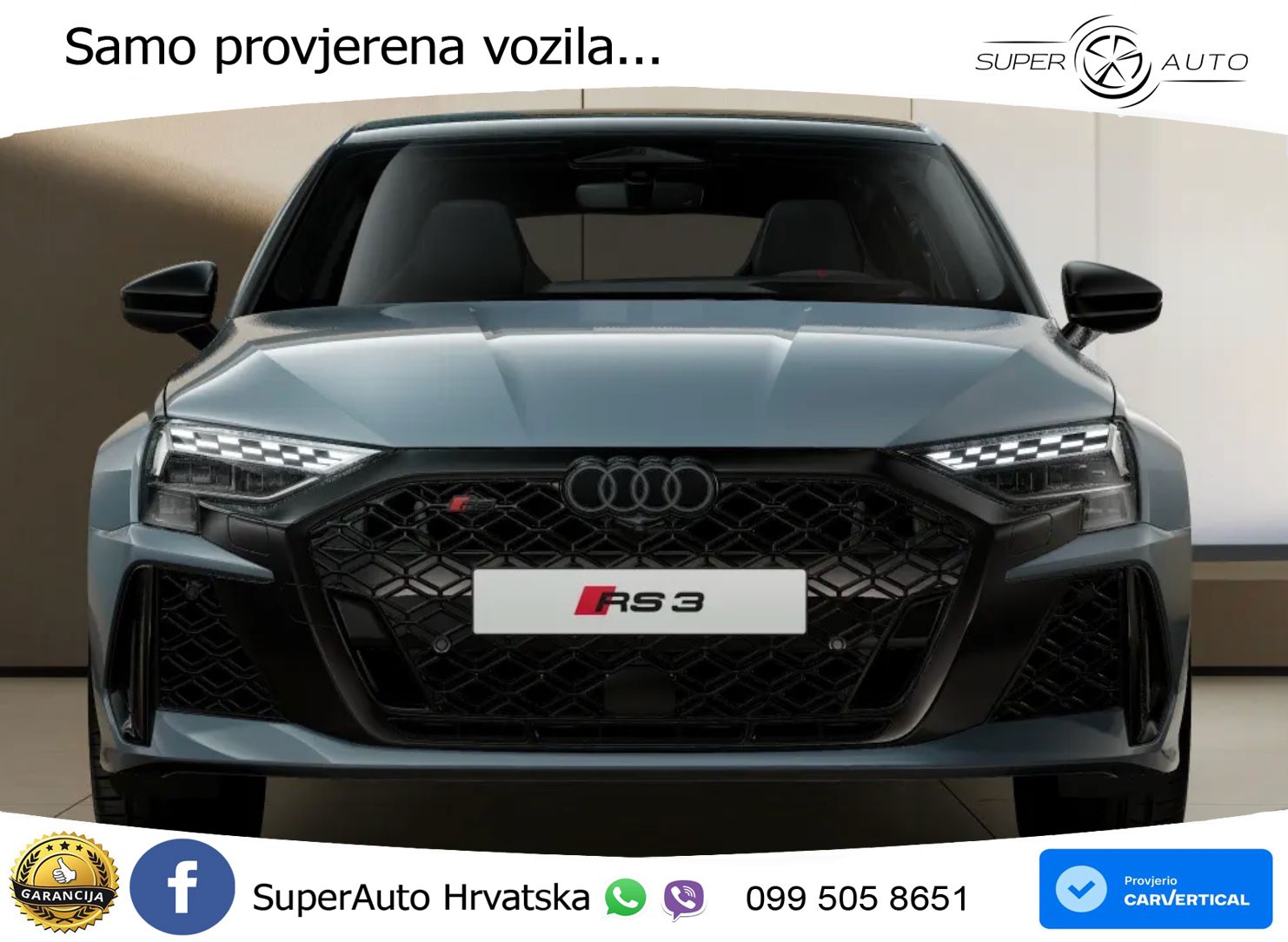 Audi RS3 Sedan 2.5 TFSI (400 KS) quattro S tronic LED+GR SJED+ACC