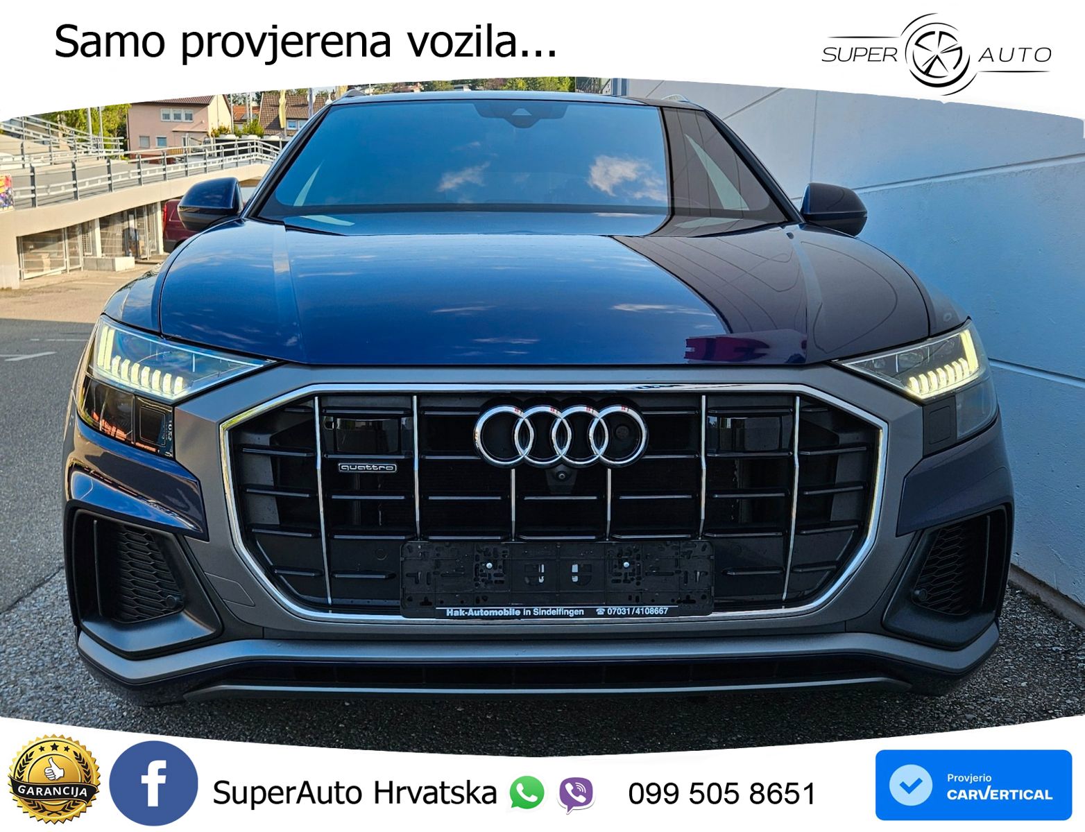 Audi Q8 50 TDI V6 (286 KS) quattro Tiptronic S line LED+GR SJED+ACC
