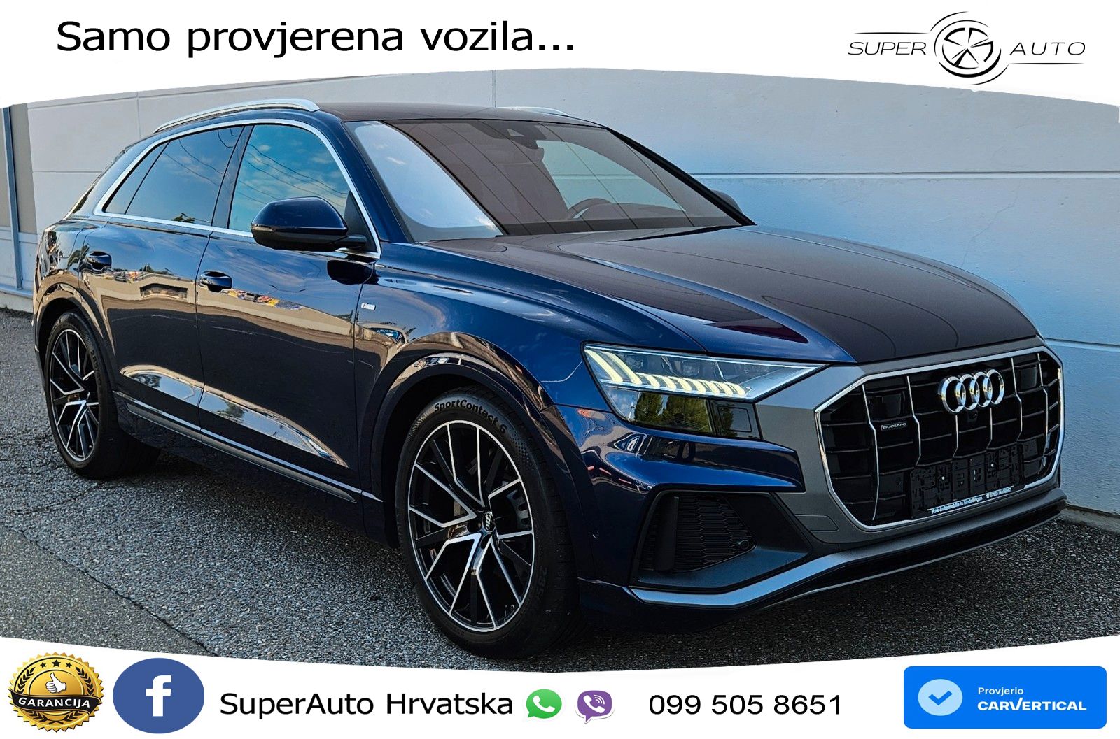 Audi Q8 50 TDI V6 (286 KS) quattro Tiptronic S line LED+GR SJED+ACC
