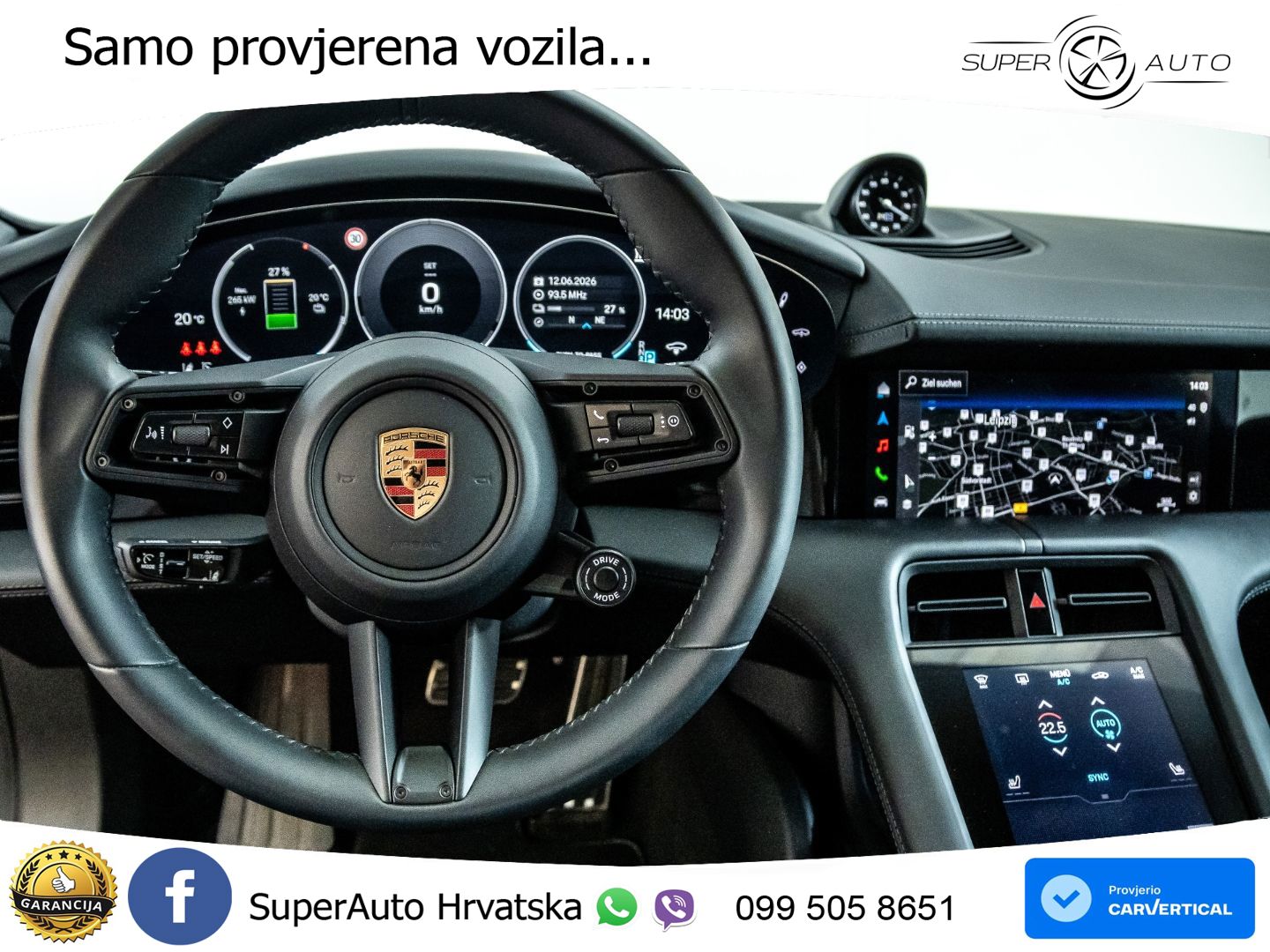 Porsche Taycan Sport Turismo 4S 105 kWh (598 KS)