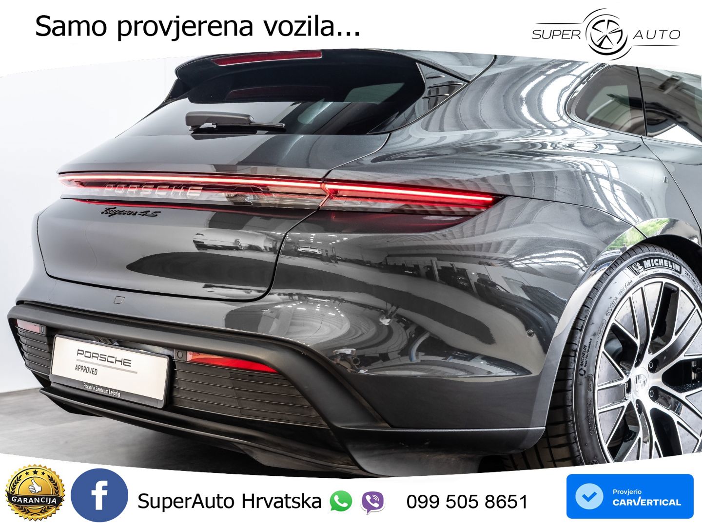 Porsche Taycan Sport Turismo 4S 105 kWh (598 KS)