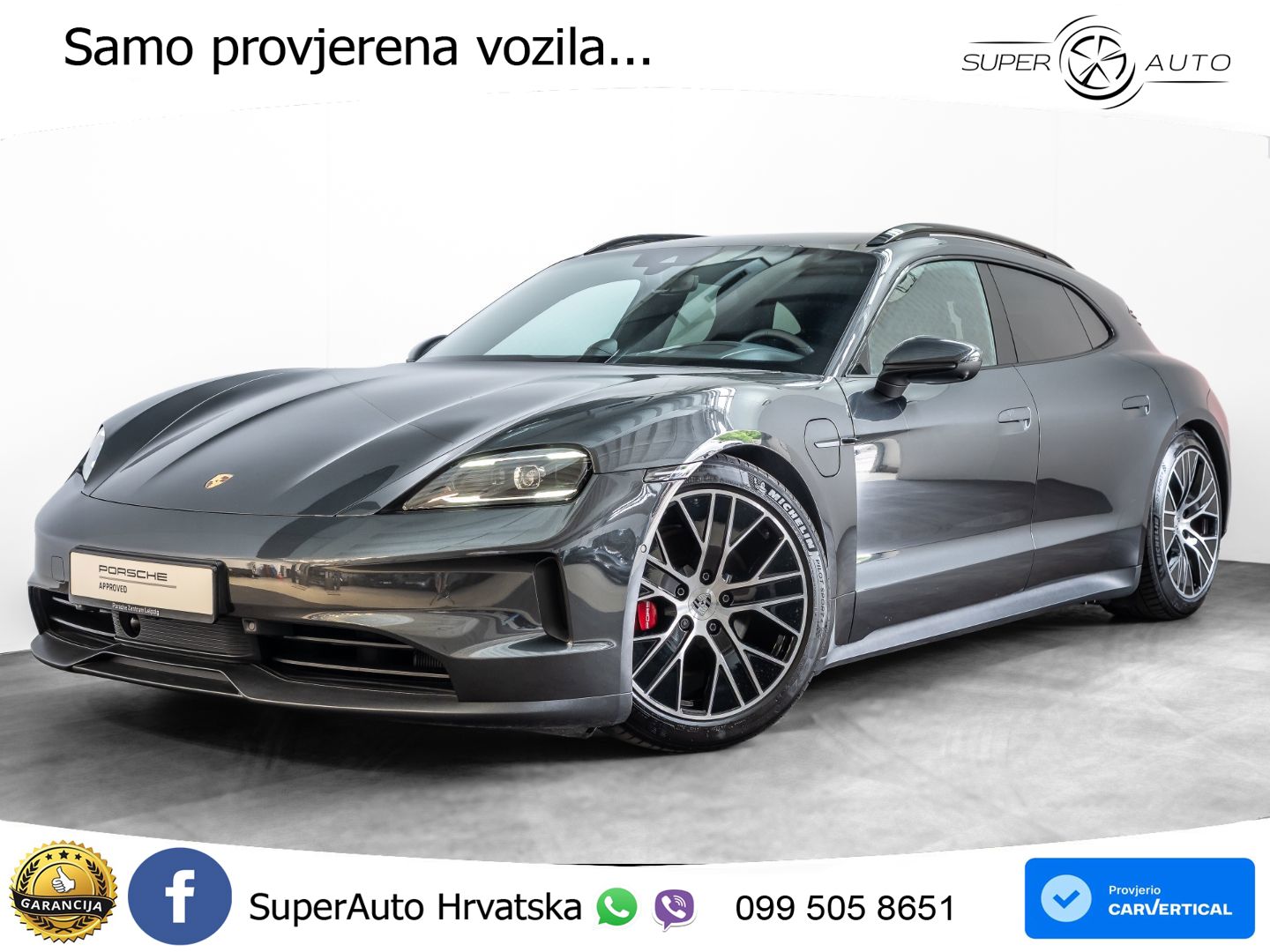 Porsche Taycan Sport Turismo 4S 105 kWh (598 KS)