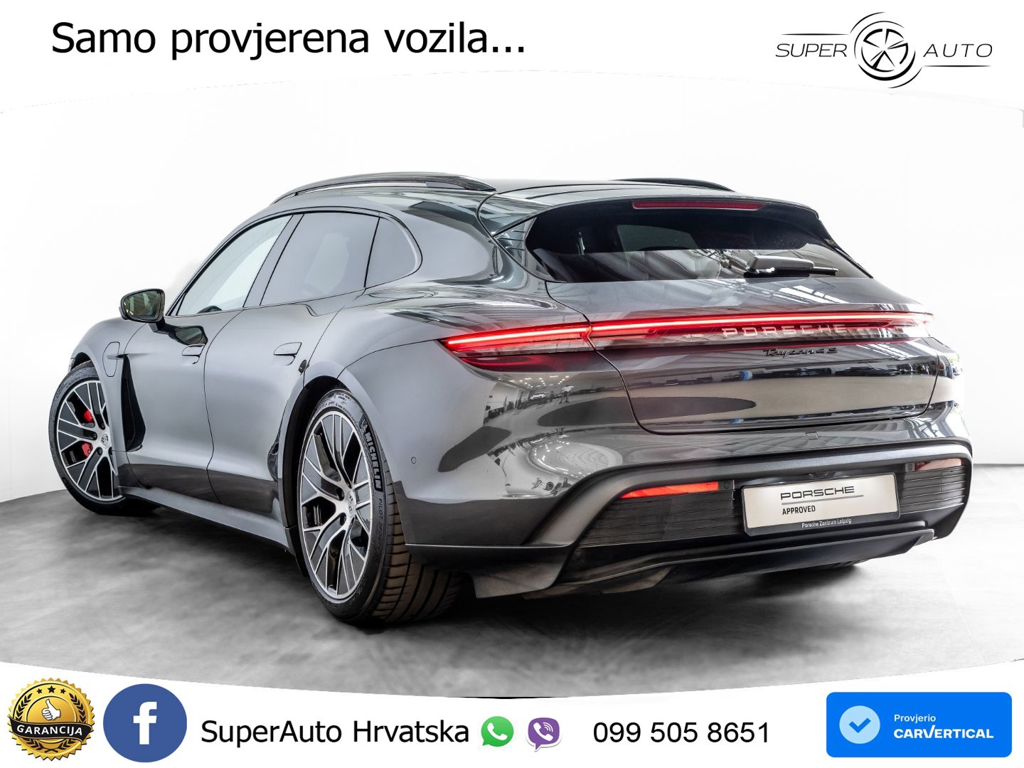 Porsche Taycan Sport Turismo 4S 105 kWh (598 KS)