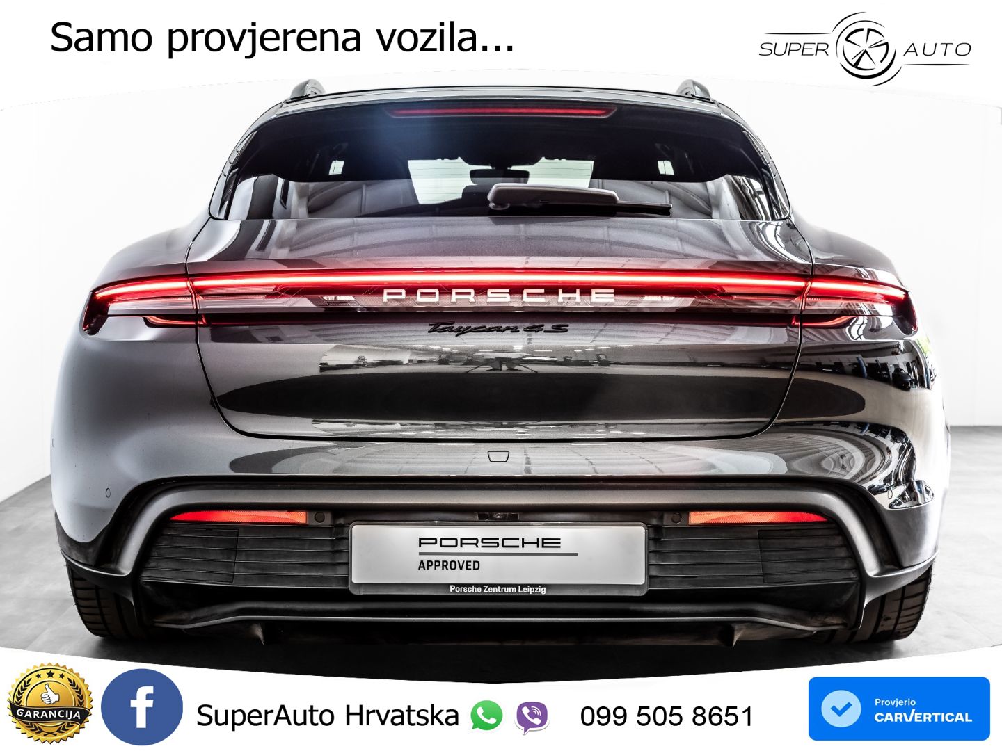 Porsche Taycan Sport Turismo 4S 105 kWh (598 KS)
