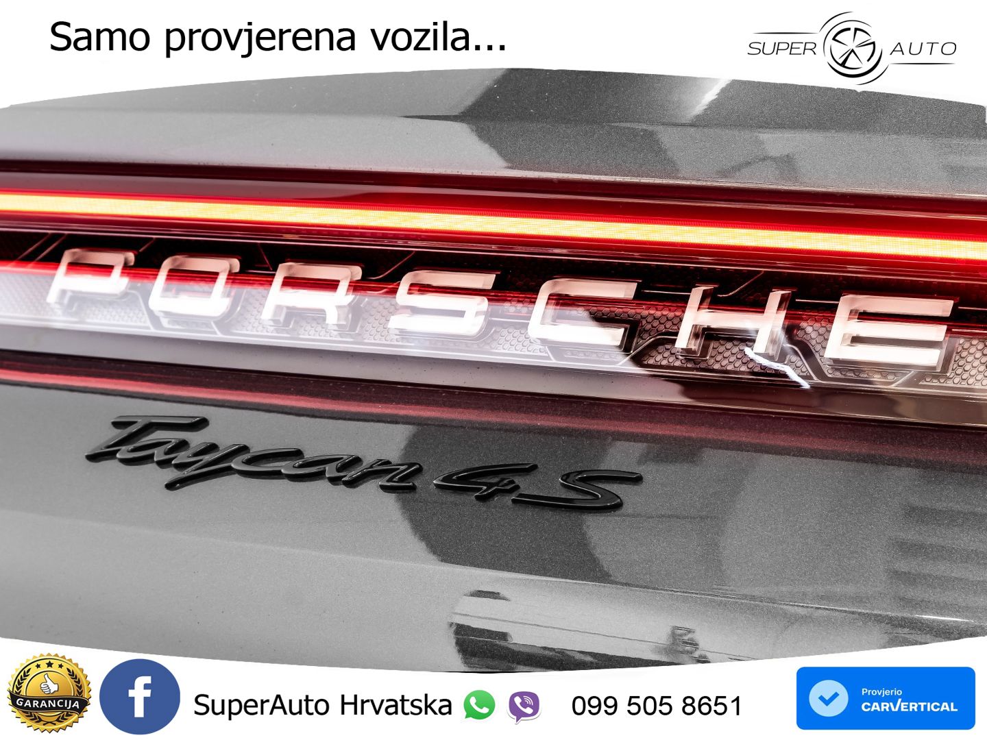 Porsche Taycan Sport Turismo 4S 105 kWh (598 KS)