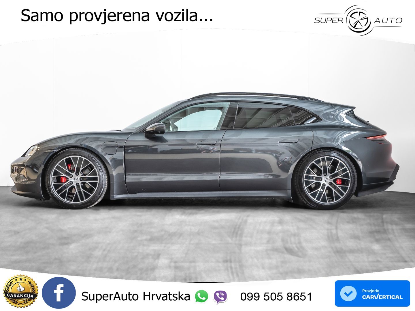 Porsche Taycan Sport Turismo 4S 105 kWh (598 KS)