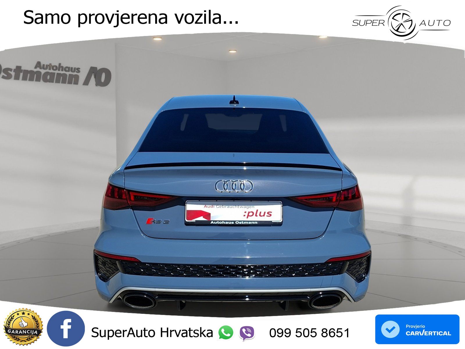 Audi RS3 Sedan 2.5 TFSI (400 KS) quattro S tronic LED+GR SJED+ACC