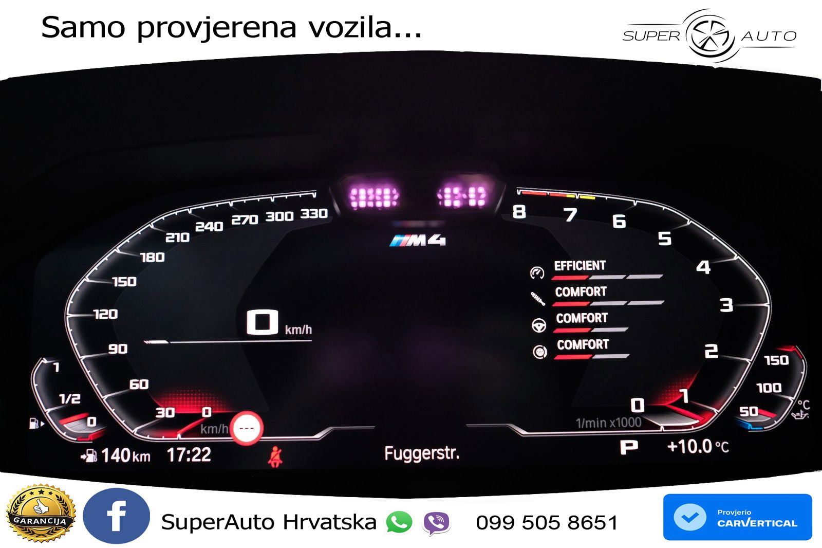 BMW M4 Competition 3.0 (510 KS) Steptronic LED+GR SJED+ACC