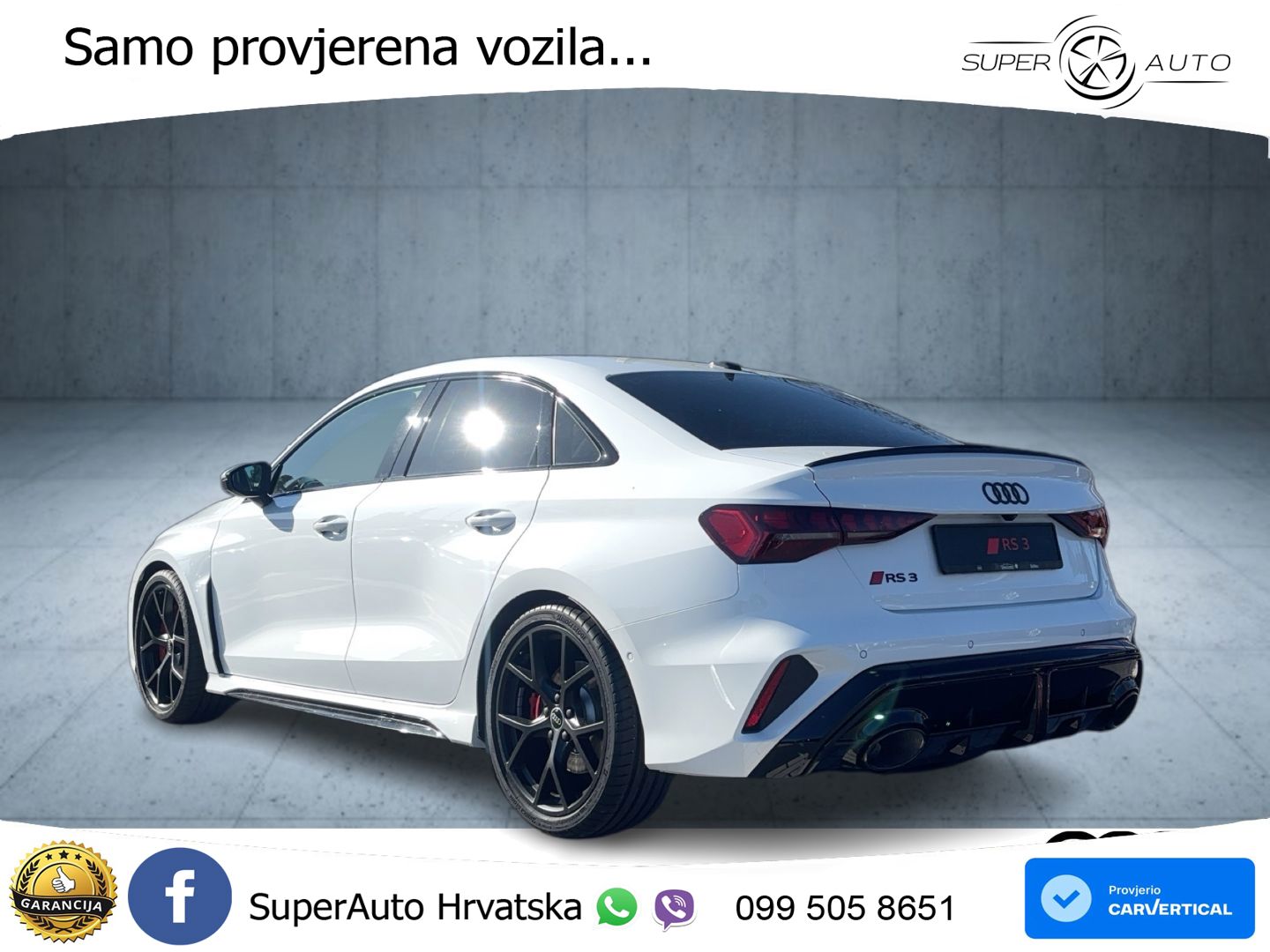 Audi RS3 Sedan 2.5 TFSI (400 KS) quattro S tronic LED+GR SJED+ACC