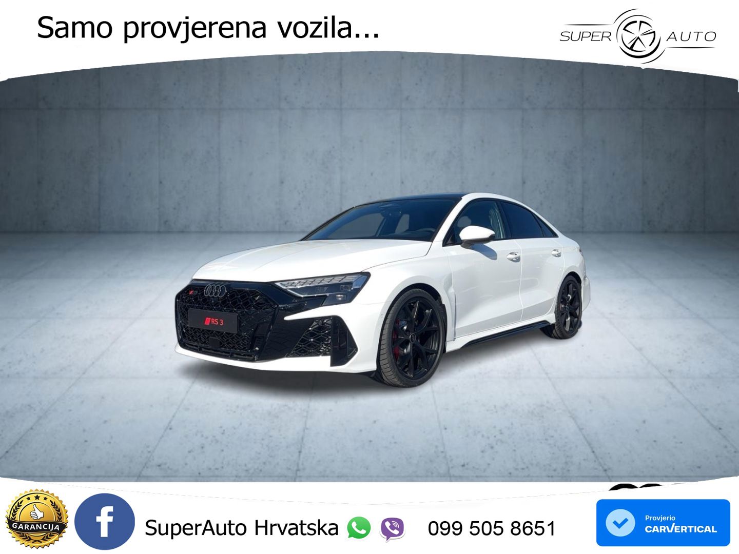Audi RS3 Sedan 2.5 TFSI (400 KS) quattro S tronic LED+GR SJED+ACC