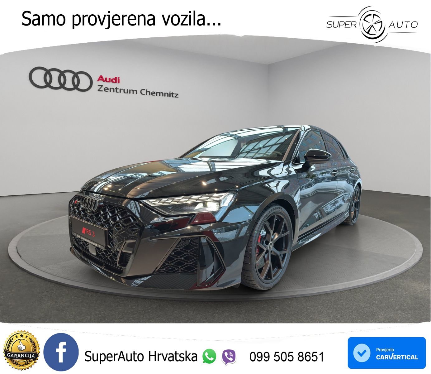 Audi RS3 Sedan 2.5 TFSI (400 KS) quattro S tronic LED+GR SJED+ACC