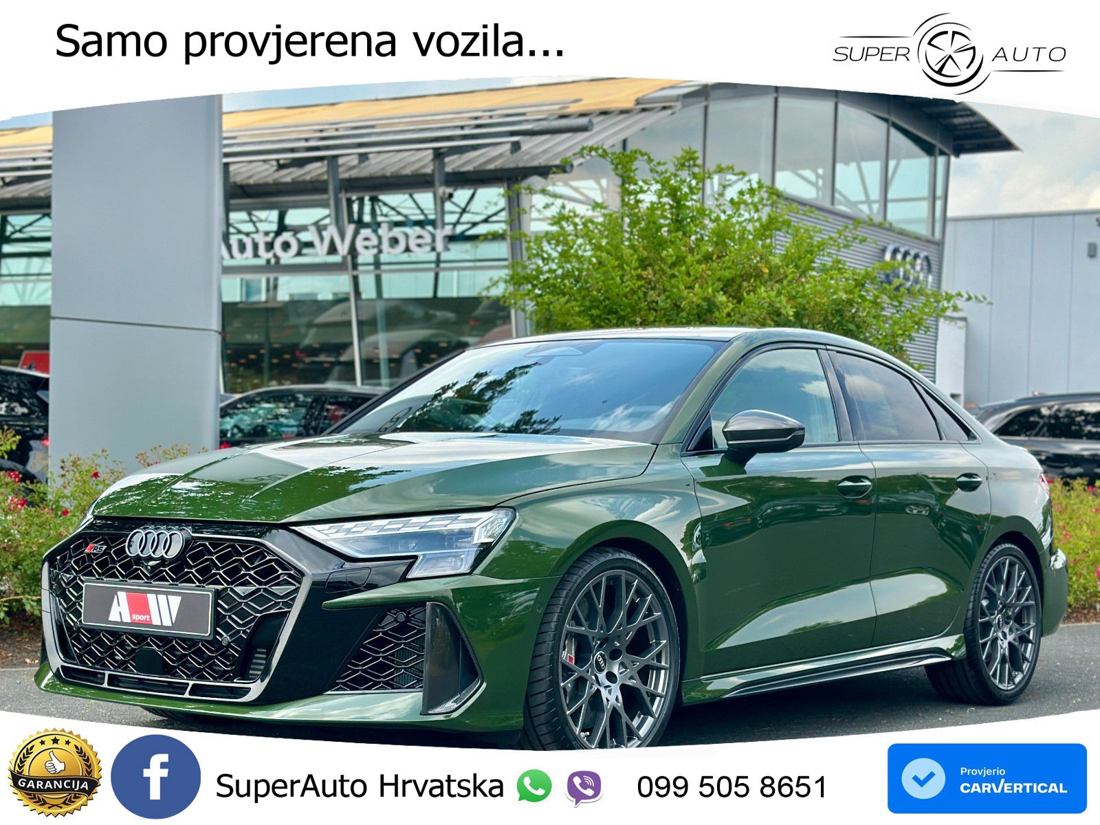 Audi RS3 Sedan 2.5 TFSI (400 KS) quattro S tronic LED+GR SJED+ACC