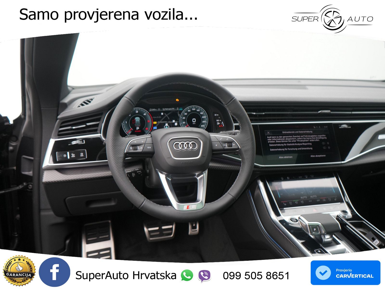Audi Q8 50 TDI V6 (286 KS) quattro Tiptronic S line LED+GR SJED+ACC